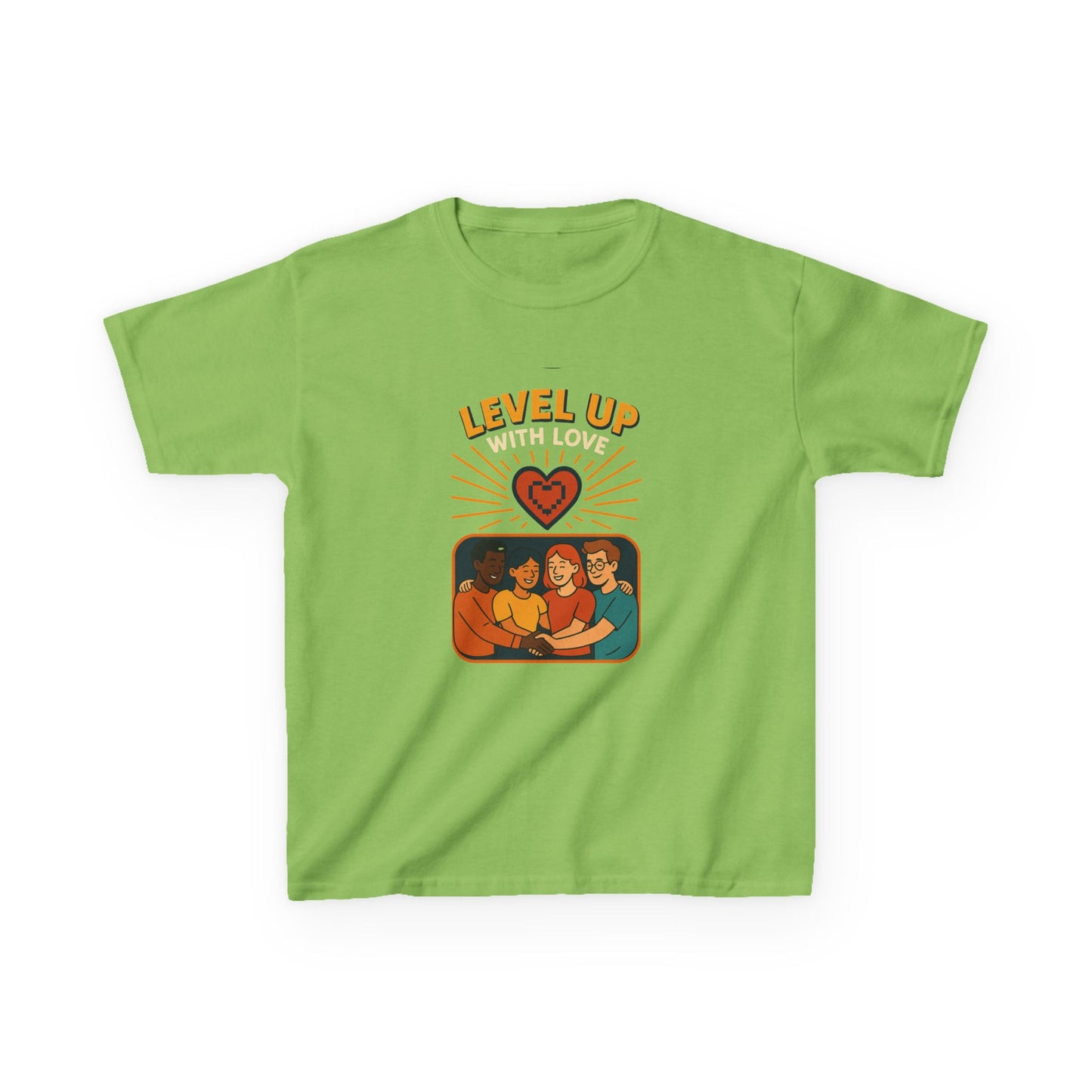 Christian Level Up Kids Tee | Fun Graphic T-Shirt for Play, Gift for Kids, Birthday Party, Family Gatherings, Casual Wear