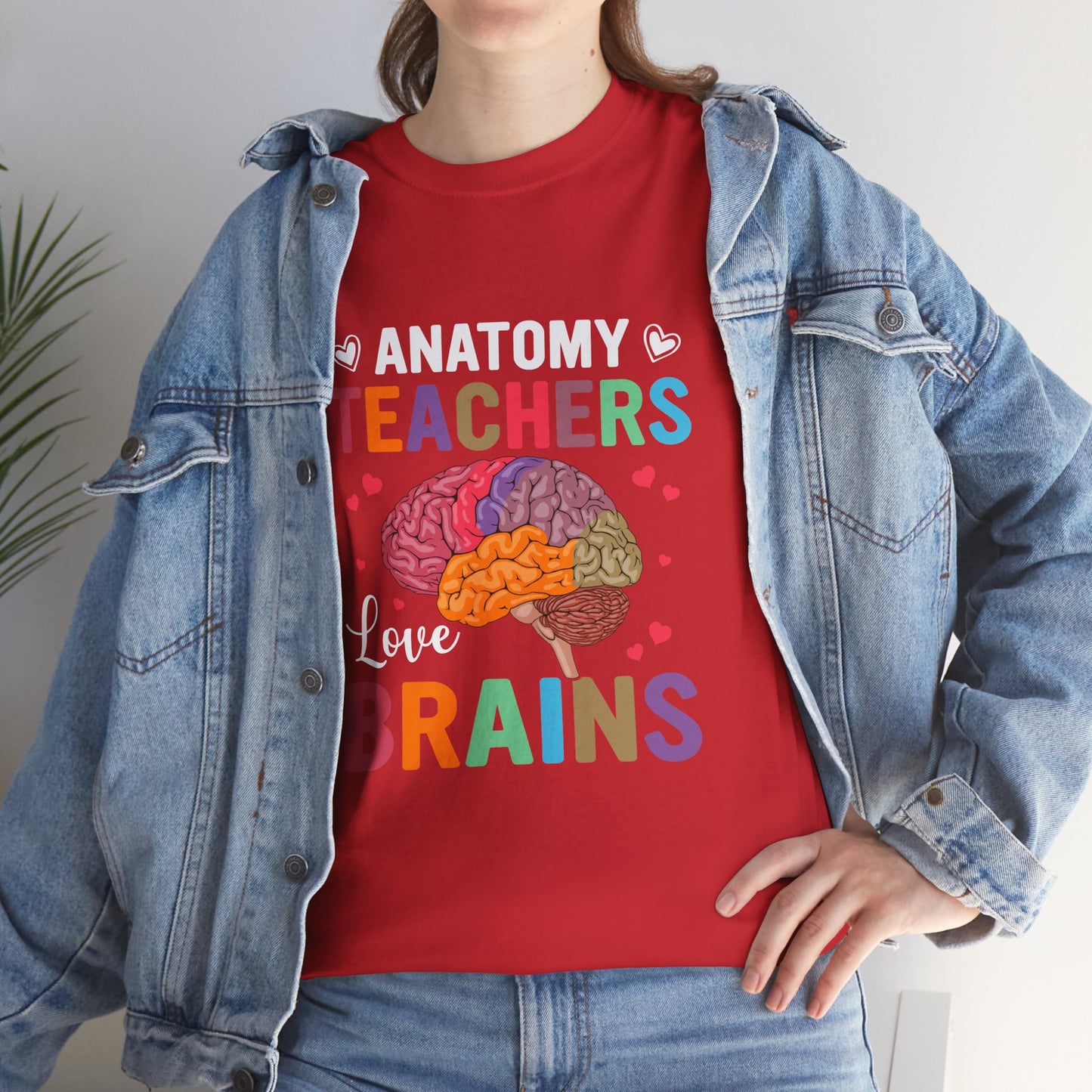 Anatomy Teacher Tee, Unisex Heavy Cotton Shirt, Funny Teacher Gift, Science Teacher Apparel, Classroom Humor Top, Brain Design T-shirt