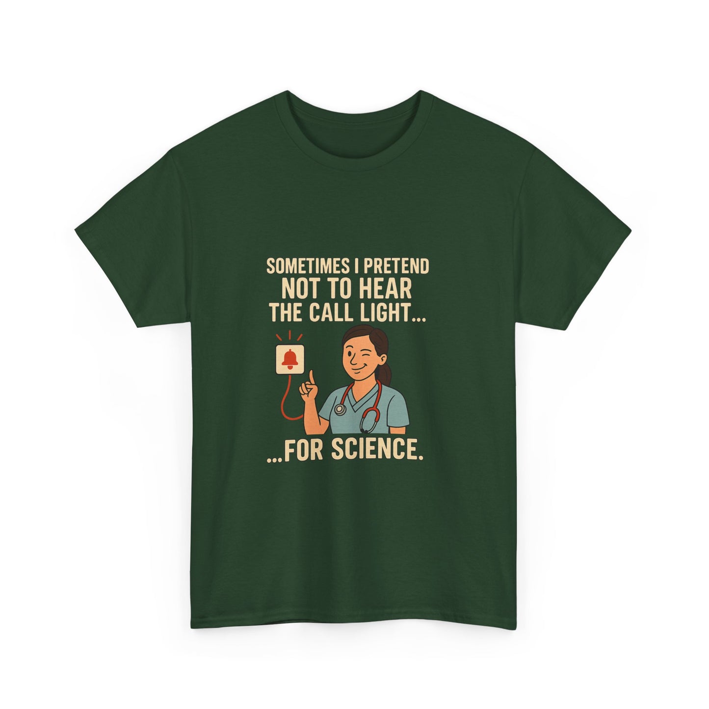 Funny Science Nurse Tee, Unisex Heavy Cotton Tee for Healthcare Workers, Gift for Nurses, Medical Humor Shirt, Nurses Week Apparel