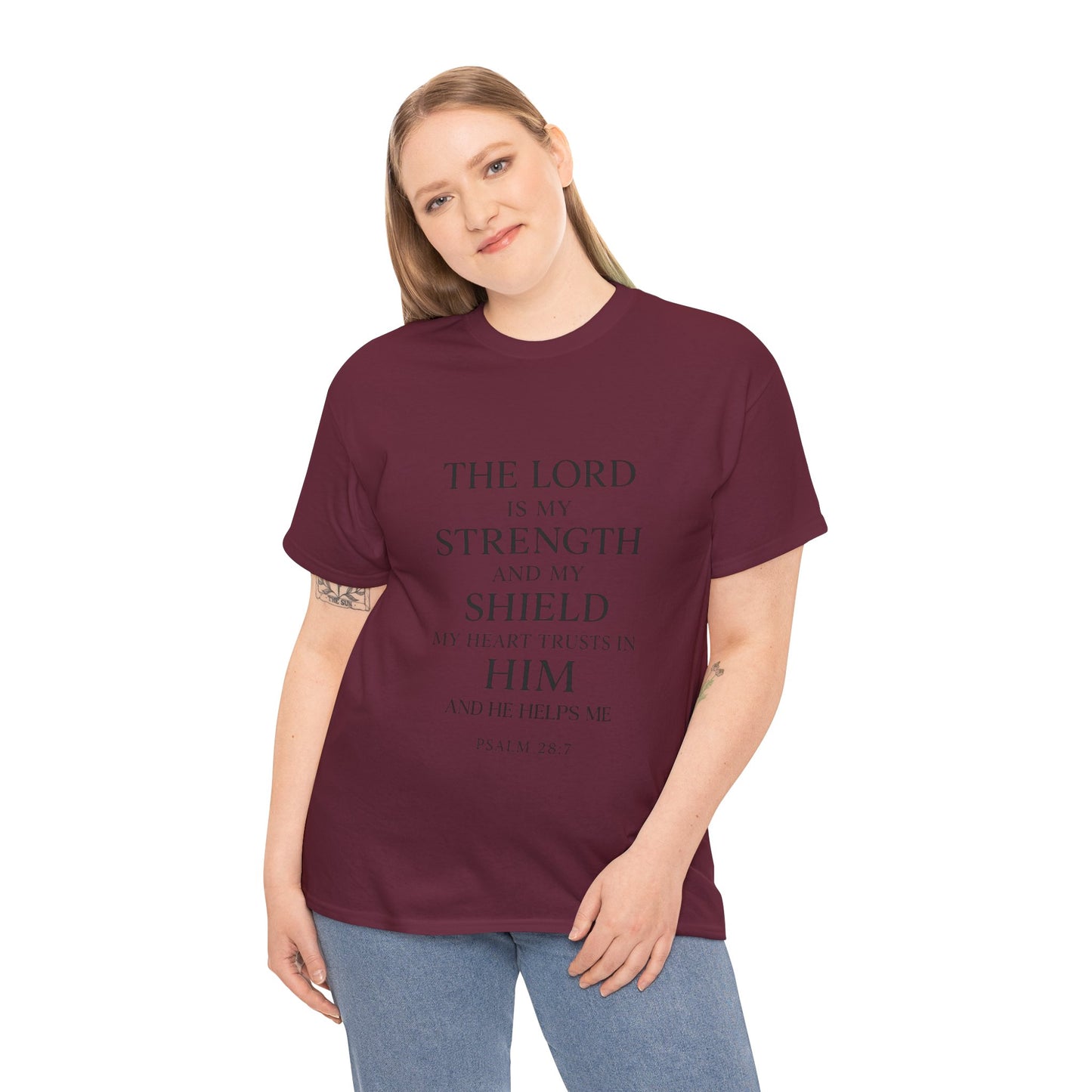 Inspirational Christian Unisex Heavy Cotton Tee | Faith Shirt, Bible Verse Tee, Spiritual Apparel, Everyday Wear, Gift for Believers
