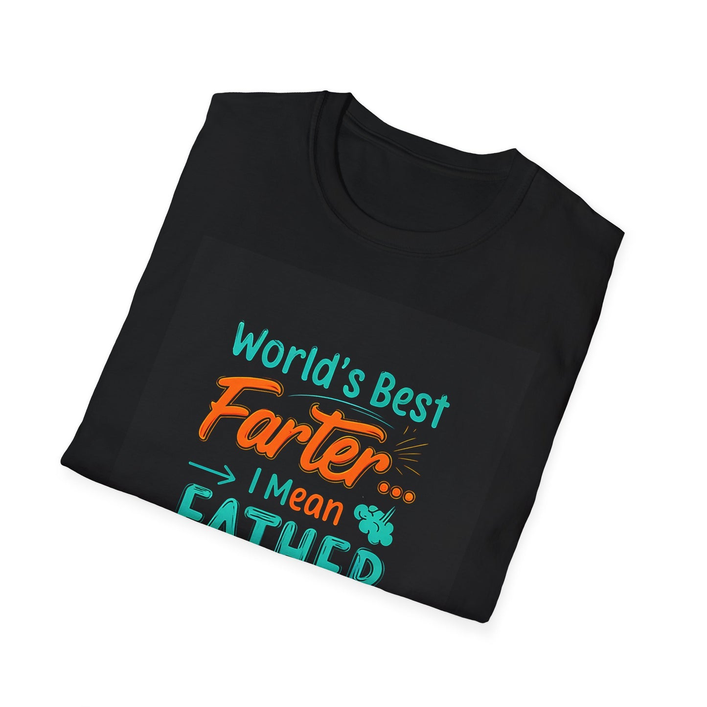 World's Best Farter Dad T-Shirt, Funny Father's Day Gift, Unisex Softstyle Tee, Dad Humor Shirt, Family Gatherings Apparel