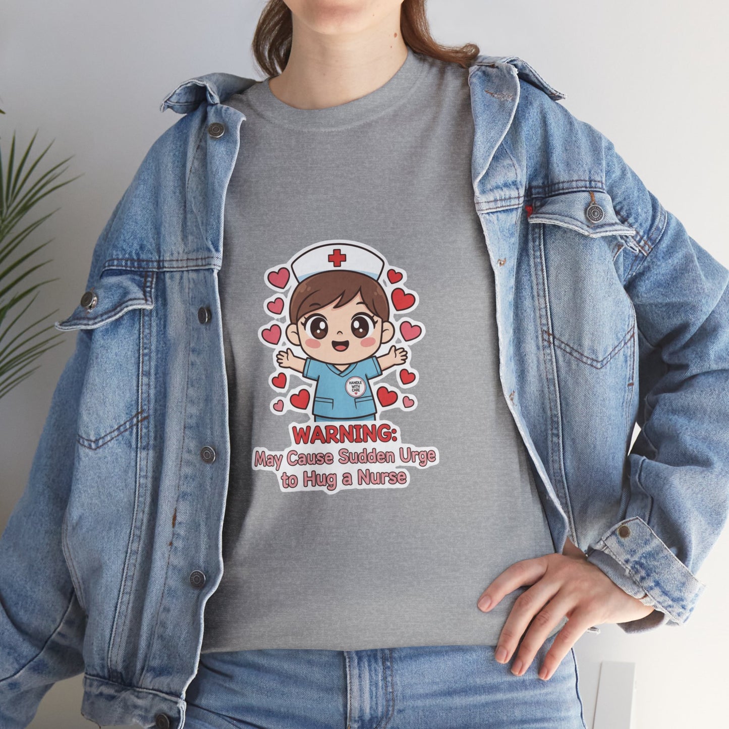 Nurse Humor Tee, Unisex Heavy Cotton Tee for Healthcare Workers, Cute Nurse Shirt, Gift for Nurses, Funny Medical Apparel, Casual T-Shirt