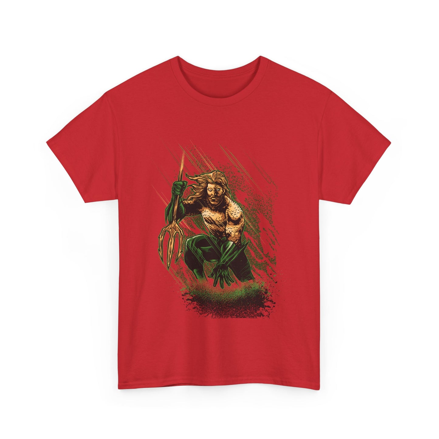 Aquatic Hero Unisex Heavy Cotton Tee, Graphic Shirt, Ocean Lover Gift, Casual Wear, Gift for Him, Comic Fan Apparel