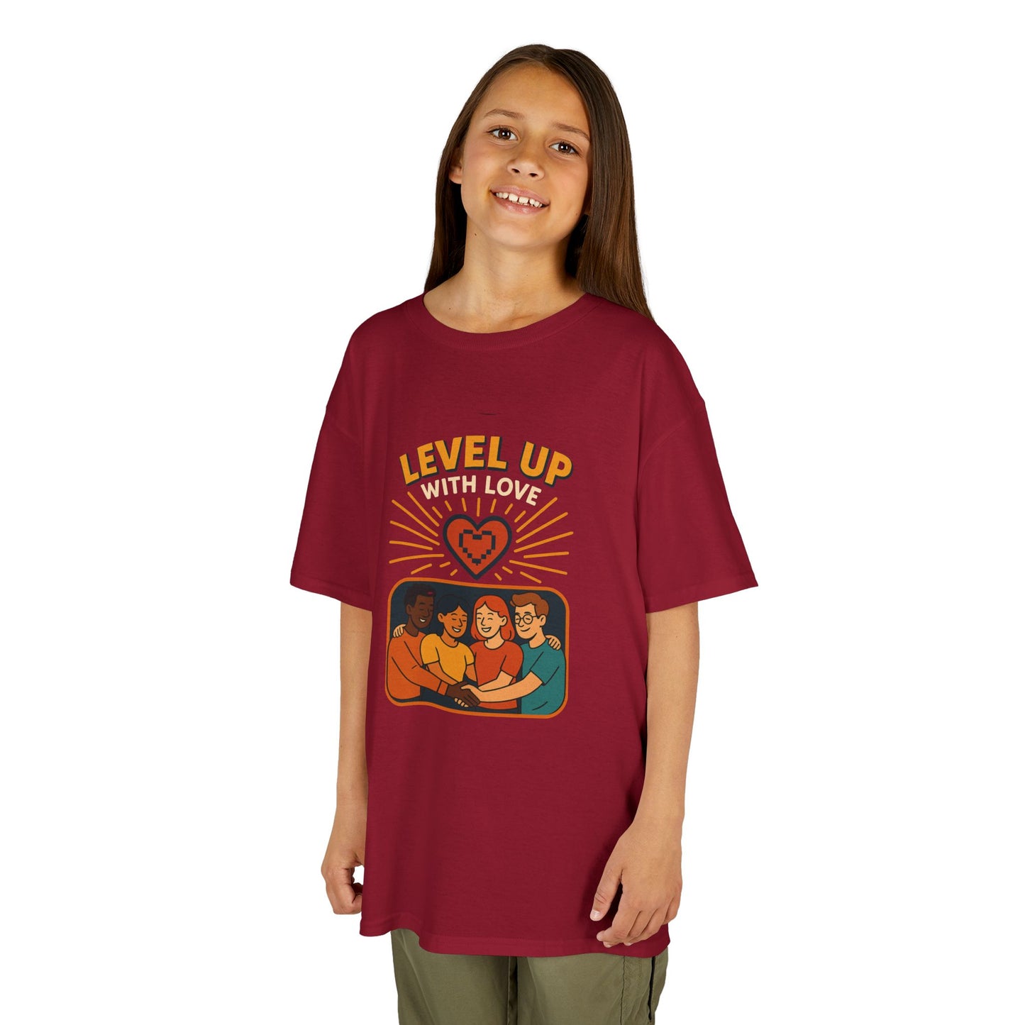 Christian Level Up Kids Tee | Fun Graphic T-Shirt for Play, Gift for Kids, Birthday Party, Family Gatherings, Casual Wear