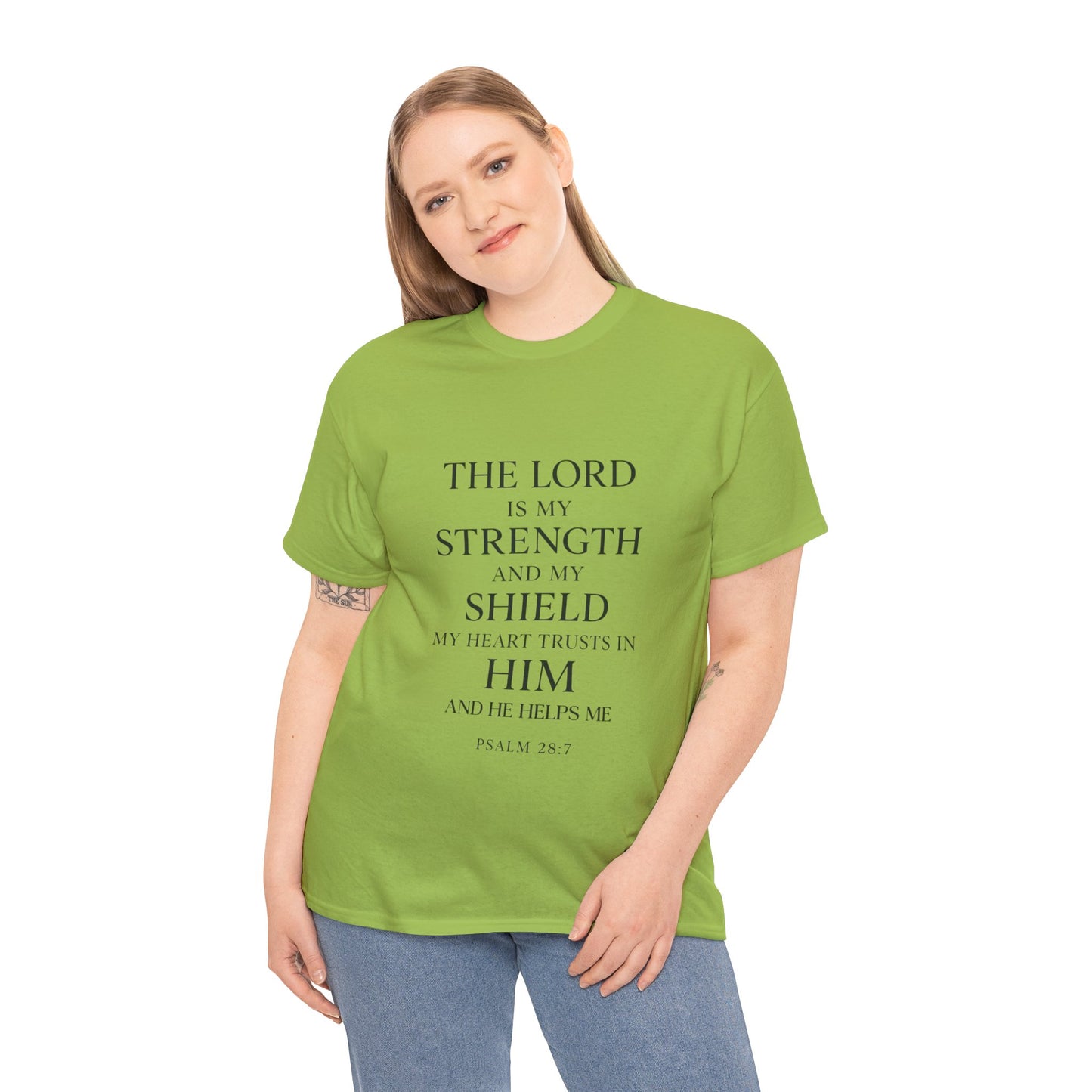 Inspirational Christian Unisex Heavy Cotton Tee | Faith Shirt, Bible Verse Tee, Spiritual Apparel, Everyday Wear, Gift for Believers