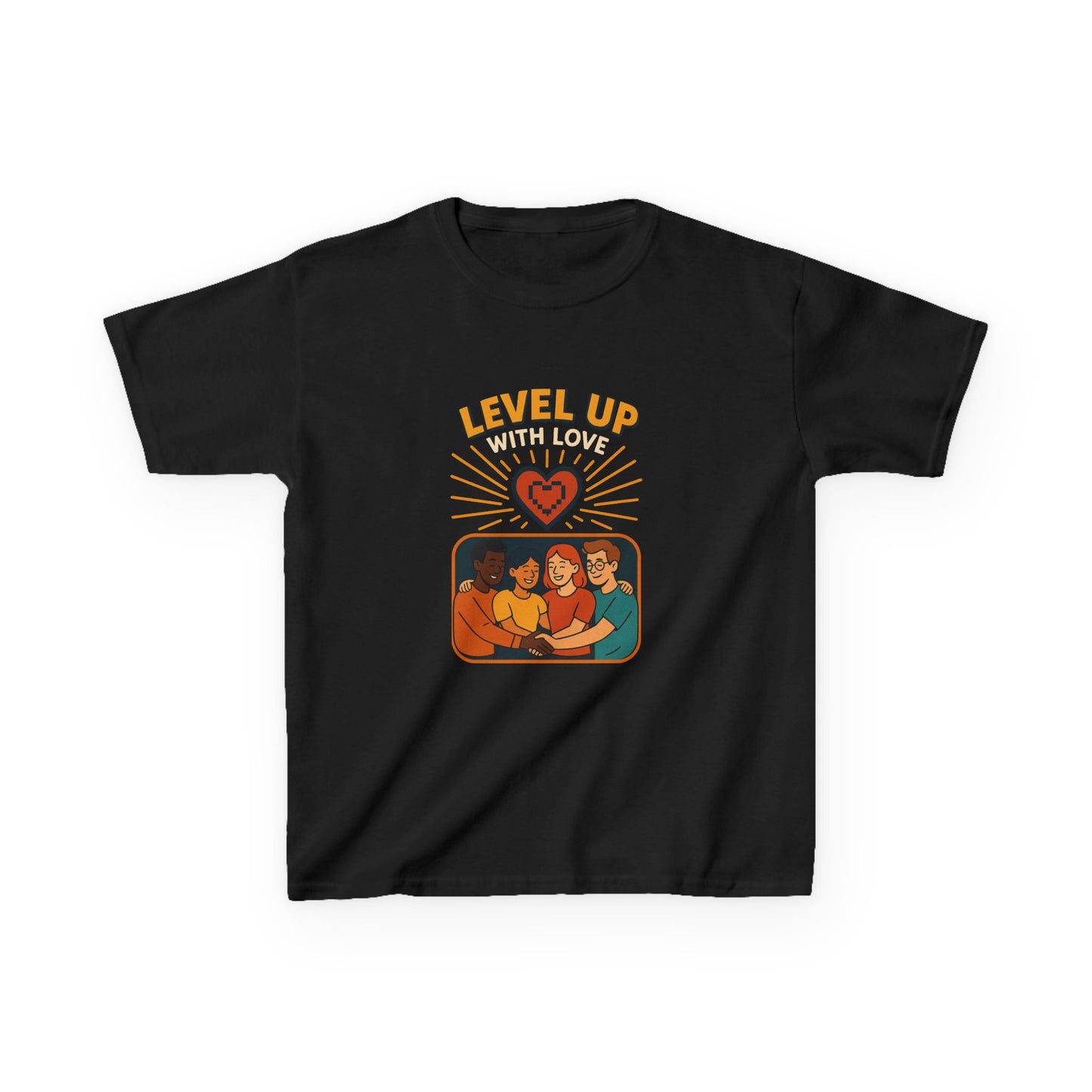 Christian Level Up Kids Tee | Fun Graphic T-Shirt for Play, Gift for Kids, Birthday Party, Family Gatherings, Casual Wear