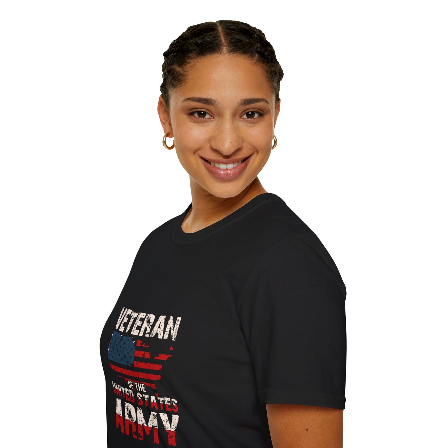 Patriotic Veteran T-Shirt for Proud Army Supporters, Military Appreciation Gift, Unisex Softstyle Tee, Memorial Day, Fourth of July, [...]