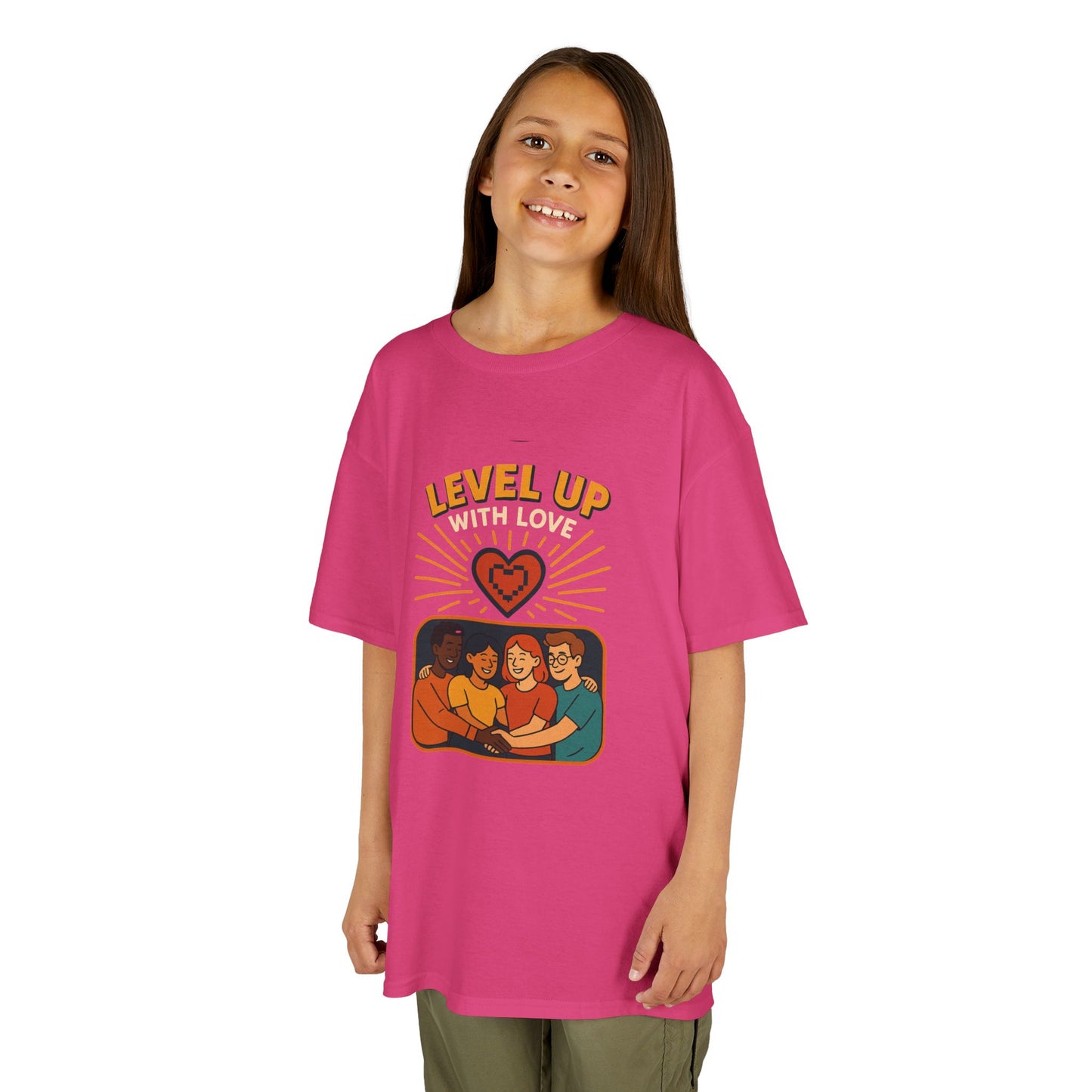Christian Level Up Kids Tee | Fun Graphic T-Shirt for Play, Gift for Kids, Birthday Party, Family Gatherings, Casual Wear