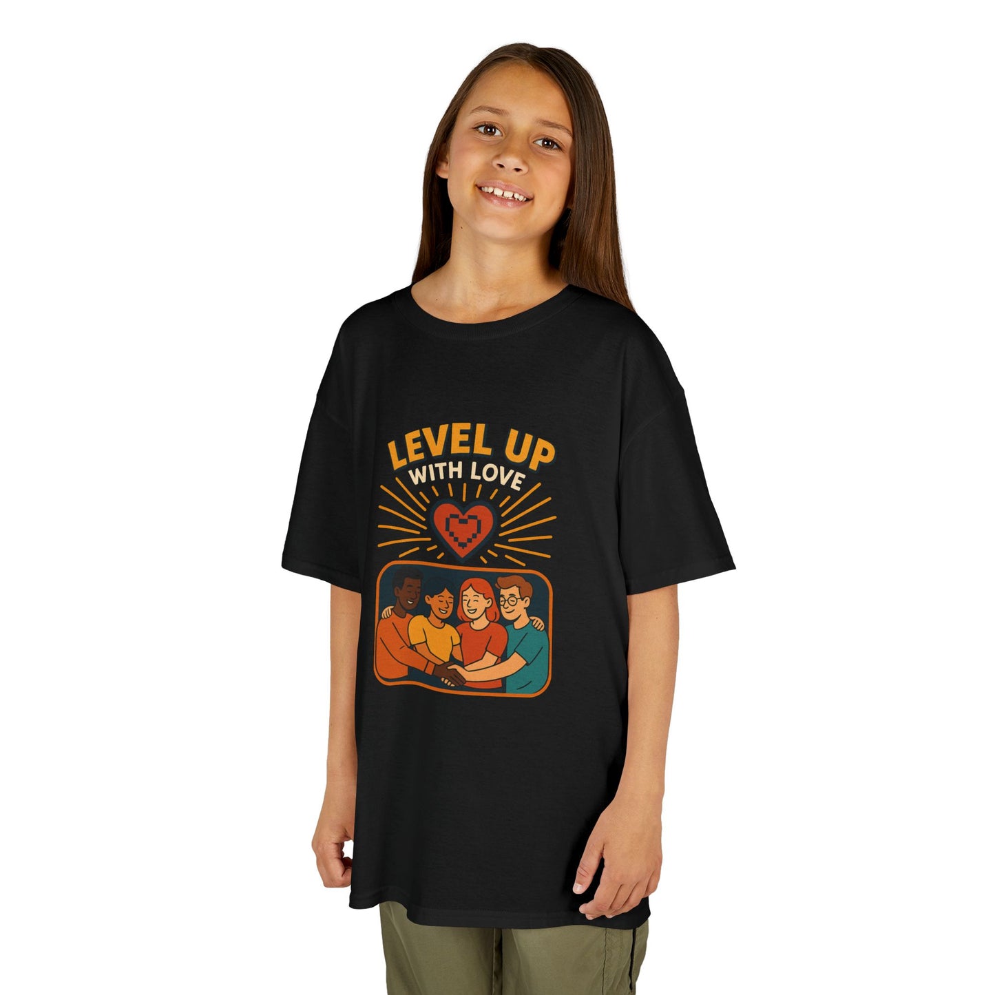 Christian Level Up Kids Tee | Fun Graphic T-Shirt for Play, Gift for Kids, Birthday Party, Family Gatherings, Casual Wear