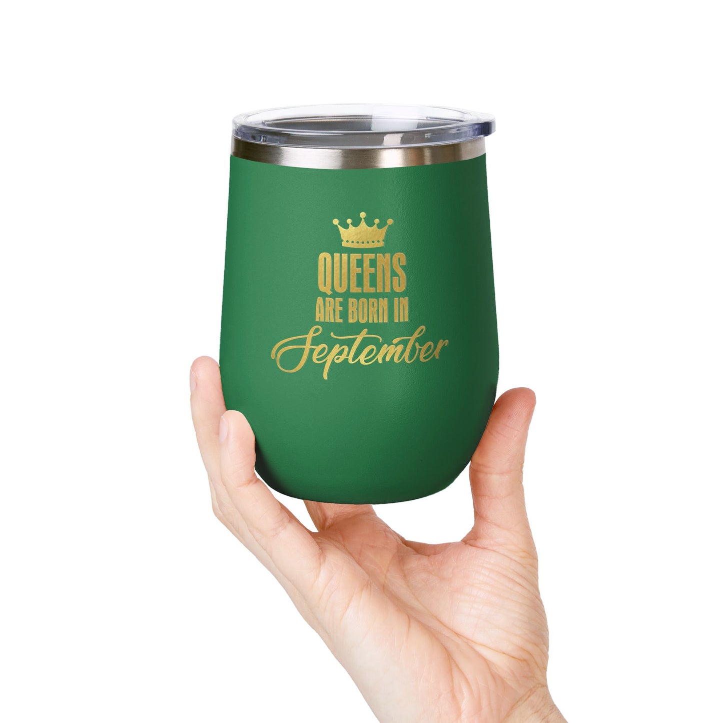 September Queens Wine Tumbler, 12oz | Birthday Gift for Her | Insulated Drinkware | Bachelorette Party Favor | Wine Lover Gift | [...]