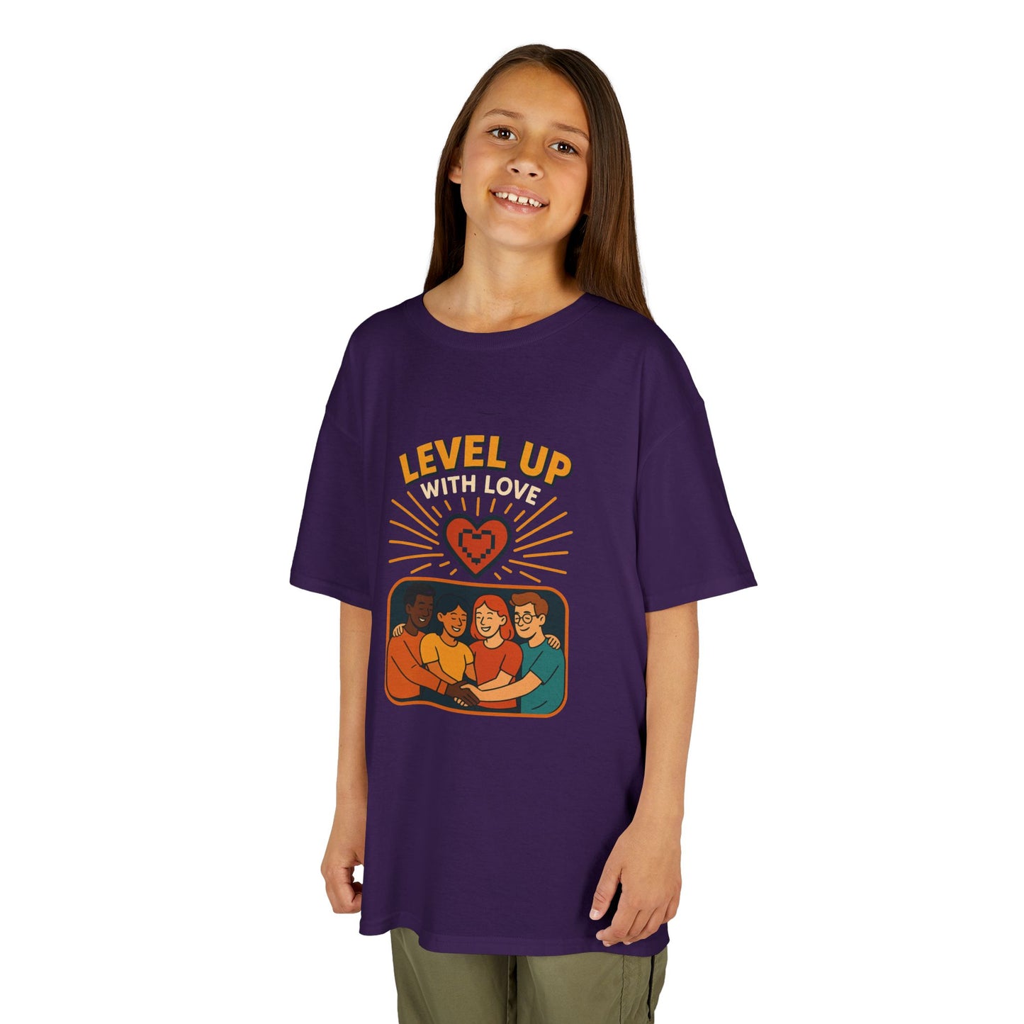 Christian Level Up Kids Tee | Fun Graphic T-Shirt for Play, Gift for Kids, Birthday Party, Family Gatherings, Casual Wear