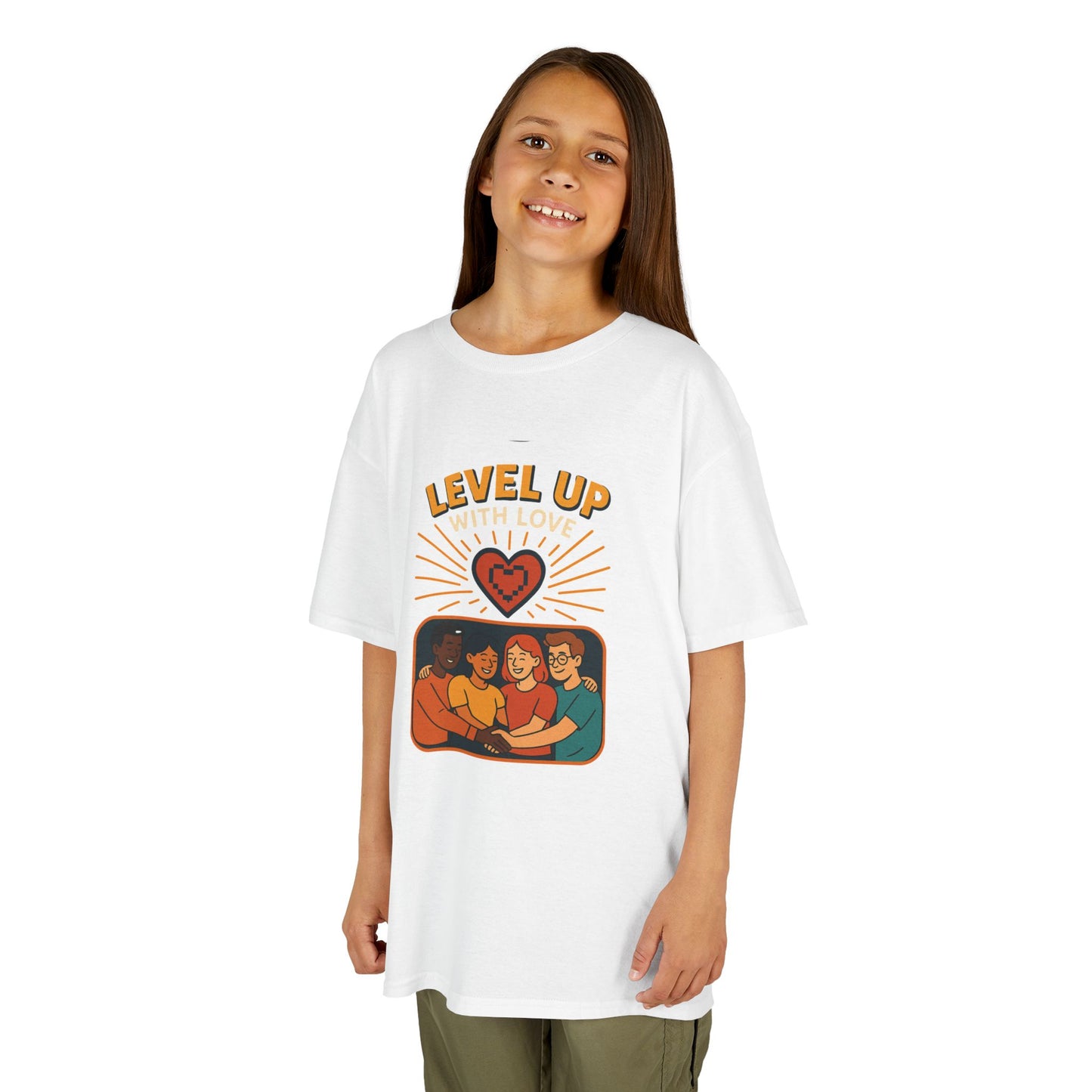 Christian Level Up Kids Tee | Fun Graphic T-Shirt for Play, Gift for Kids, Birthday Party, Family Gatherings, Casual Wear