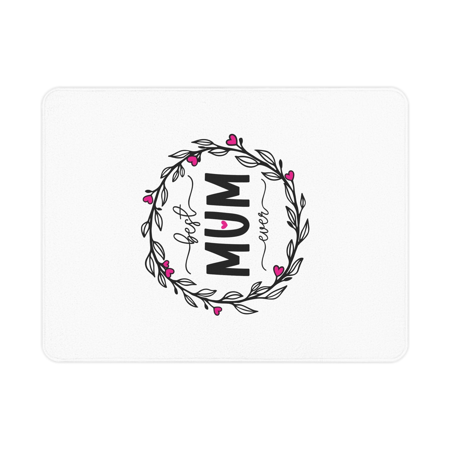 Best Mum Ever Toddler Blanket, Baby Shower Gift, Nursery Decor, Personalized Kids Blanket, Mother's Day Present, Cozy Toddler Gift