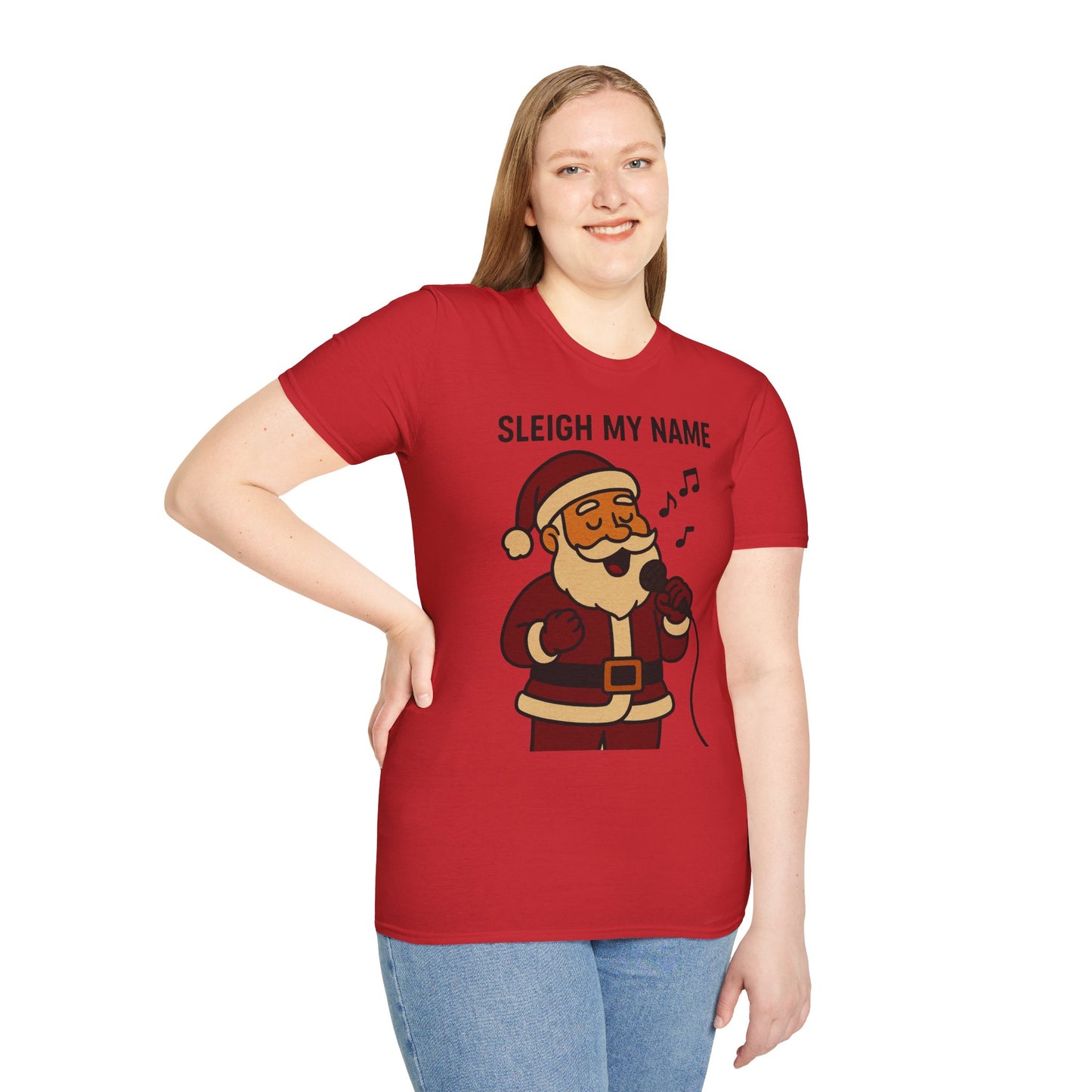 Santa Sleigh My Name Unisex T-Shirt