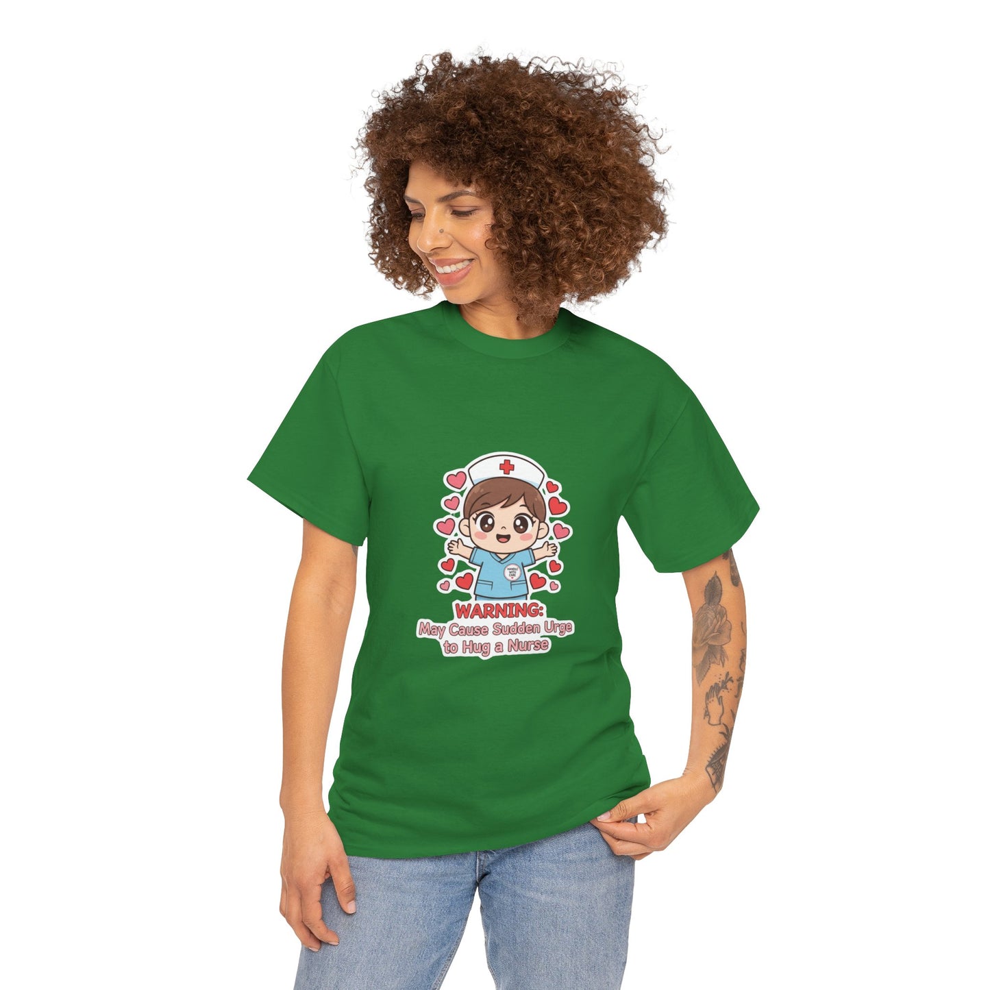 Nurse Humor Tee, Unisex Heavy Cotton Tee for Healthcare Workers, Cute Nurse Shirt, Gift for Nurses, Funny Medical Apparel, Casual T-Shirt
