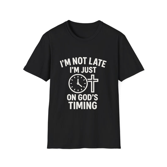 God's Timing T-Shirt, Christian Shirt, Faith-Based Apparel, Religious Gift, Casual Wear