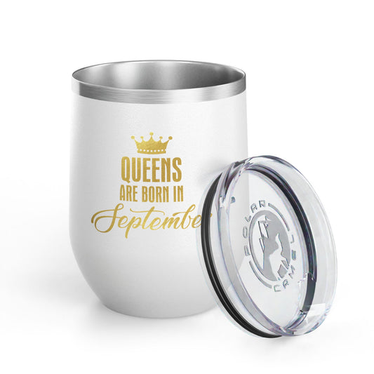 September Queens Wine Tumbler, 12oz | Birthday Gift for Her | Insulated Drinkware | Bachelorette Party Favor | Wine Lover Gift | [...]