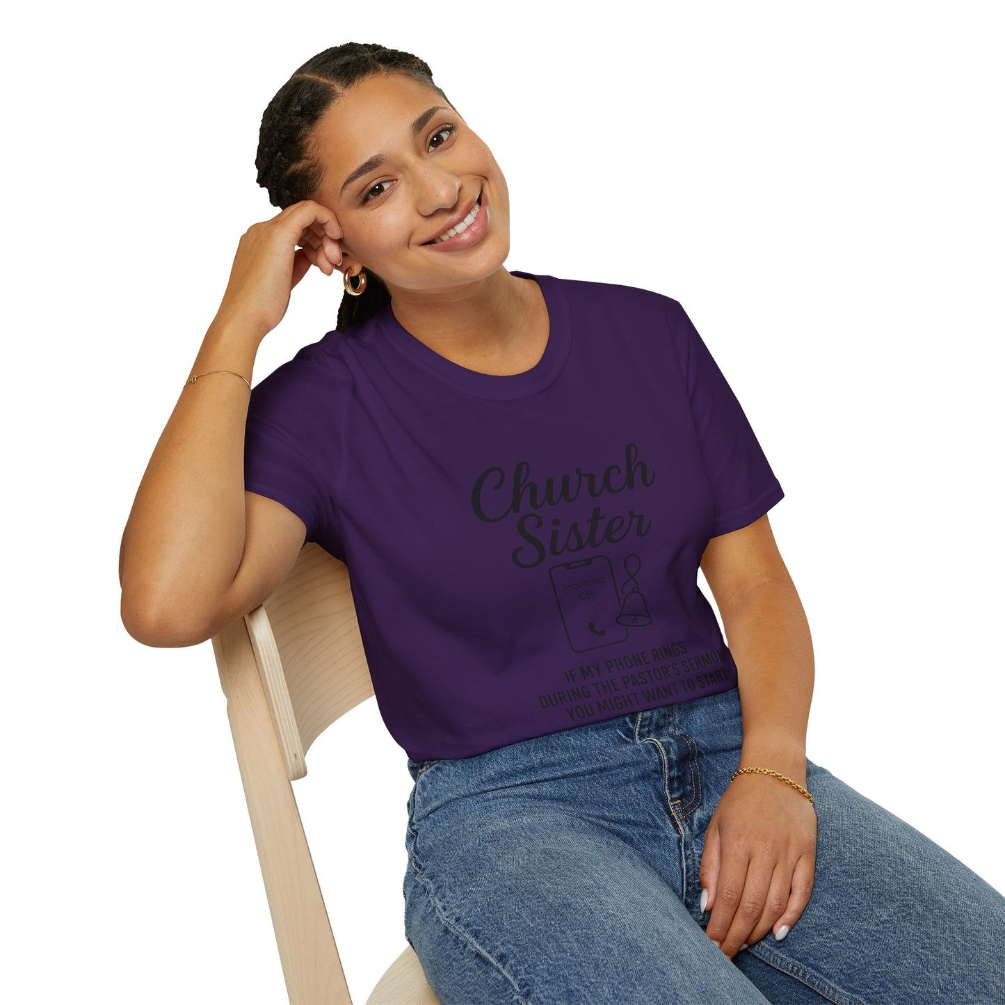 Church Sister T-Shirt | Funny Christian Tee, Church Apparel, Gifts for Churchgoers, Unisex T-Shirt, Religious Humor Shirt