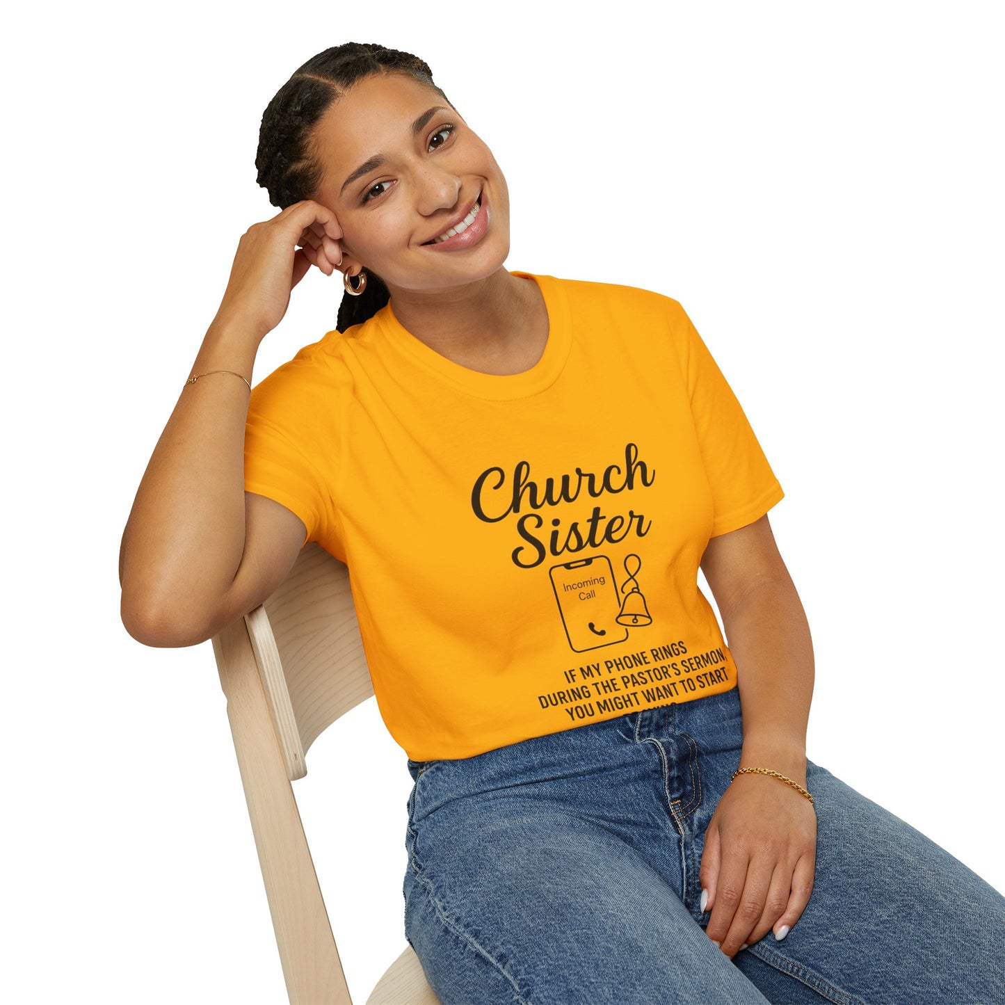 Church Sister T-Shirt | Funny Christian Tee, Church Apparel, Gifts for Churchgoers, Unisex T-Shirt, Religious Humor Shirt