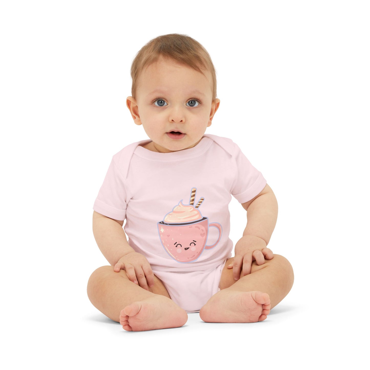 Cute Hot Chocolate Infant Onesie, Baby Shower Gift, Holiday Outfit, Newborn Clothing, Festive Baby Wear, Winter Celebration Attire