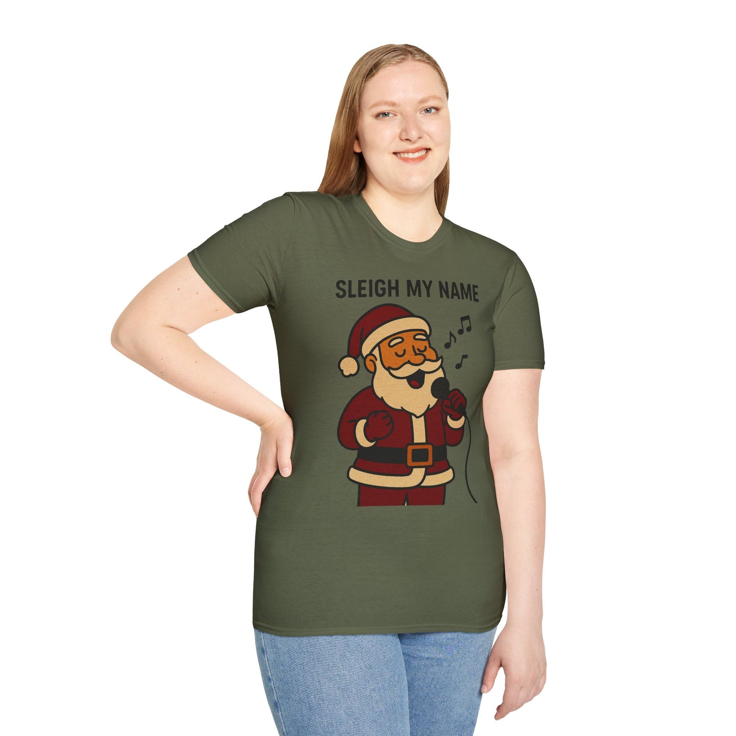 Santa Sleigh My Name Unisex T-Shirt