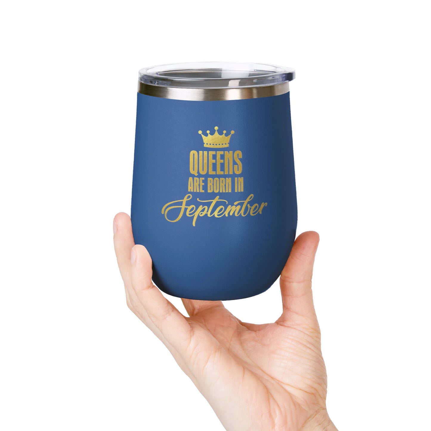 September Queens Wine Tumbler, 12oz | Birthday Gift for Her | Insulated Drinkware | Bachelorette Party Favor | Wine Lover Gift | [...]