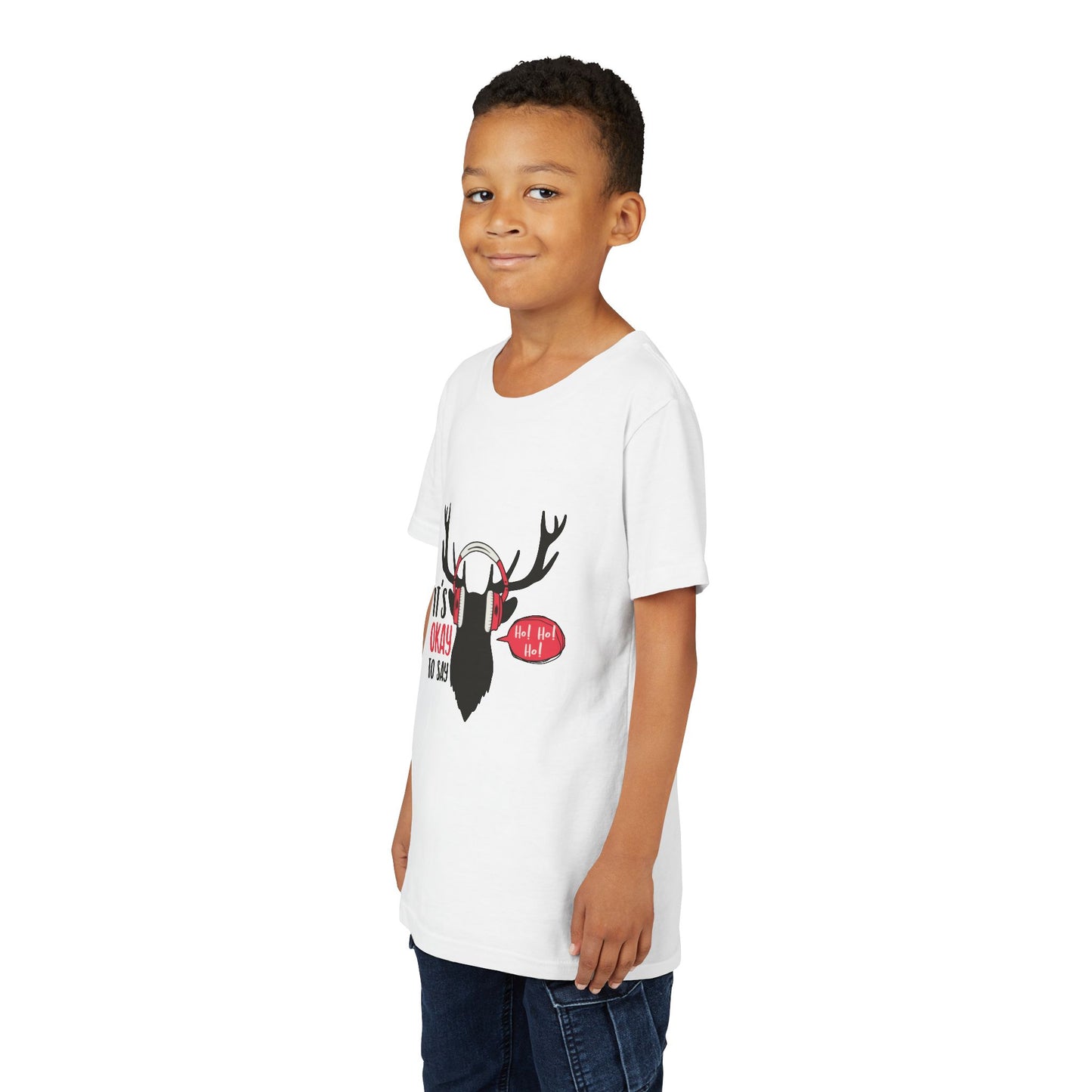 Youth Tee with Antlers Design - Fun and Trendy, Perfect for Outdoor Adventures, Birthdays, Nature Lovers, Gifts, Casual Wear