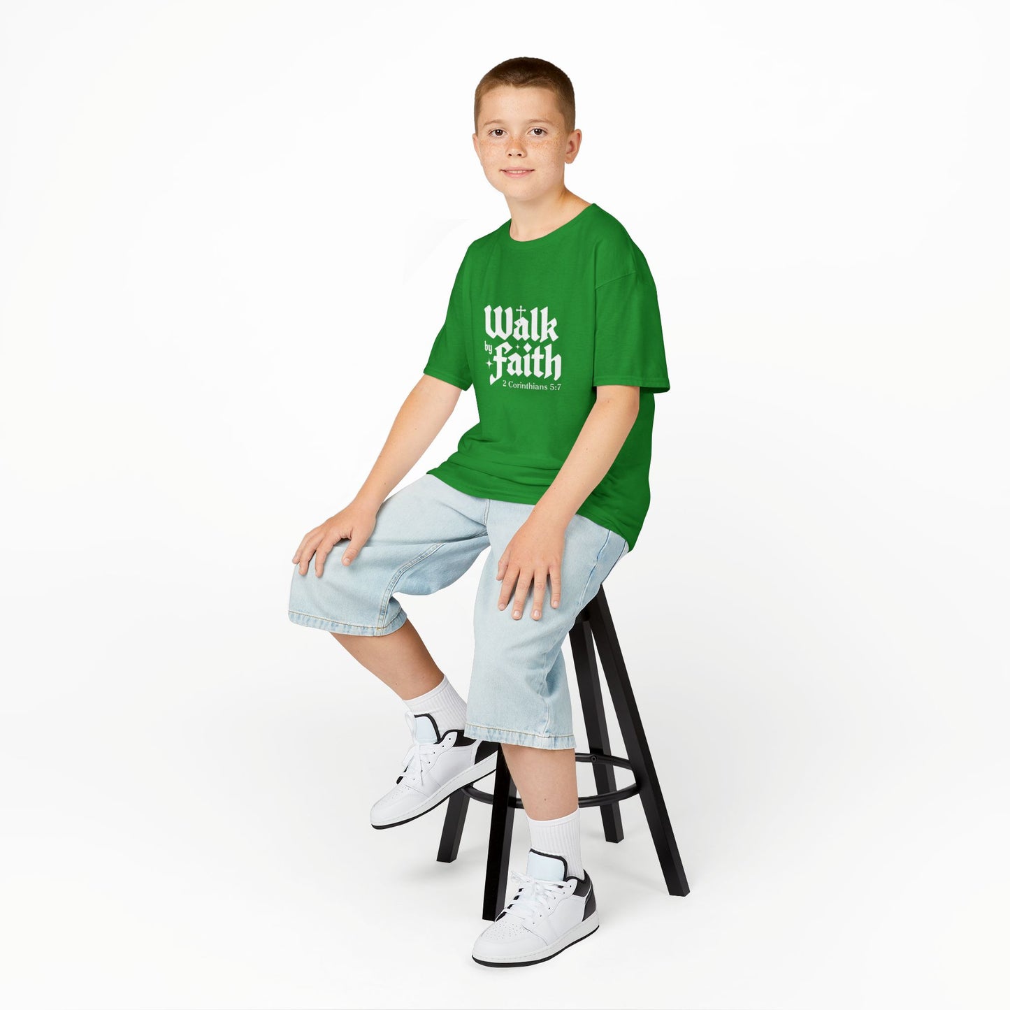 Kids Faith-Inspired Tee, Inspirational Kids Shirt, Religious T-Shirt for Kids, Christian Youth Apparel, Biblical Quote Tee