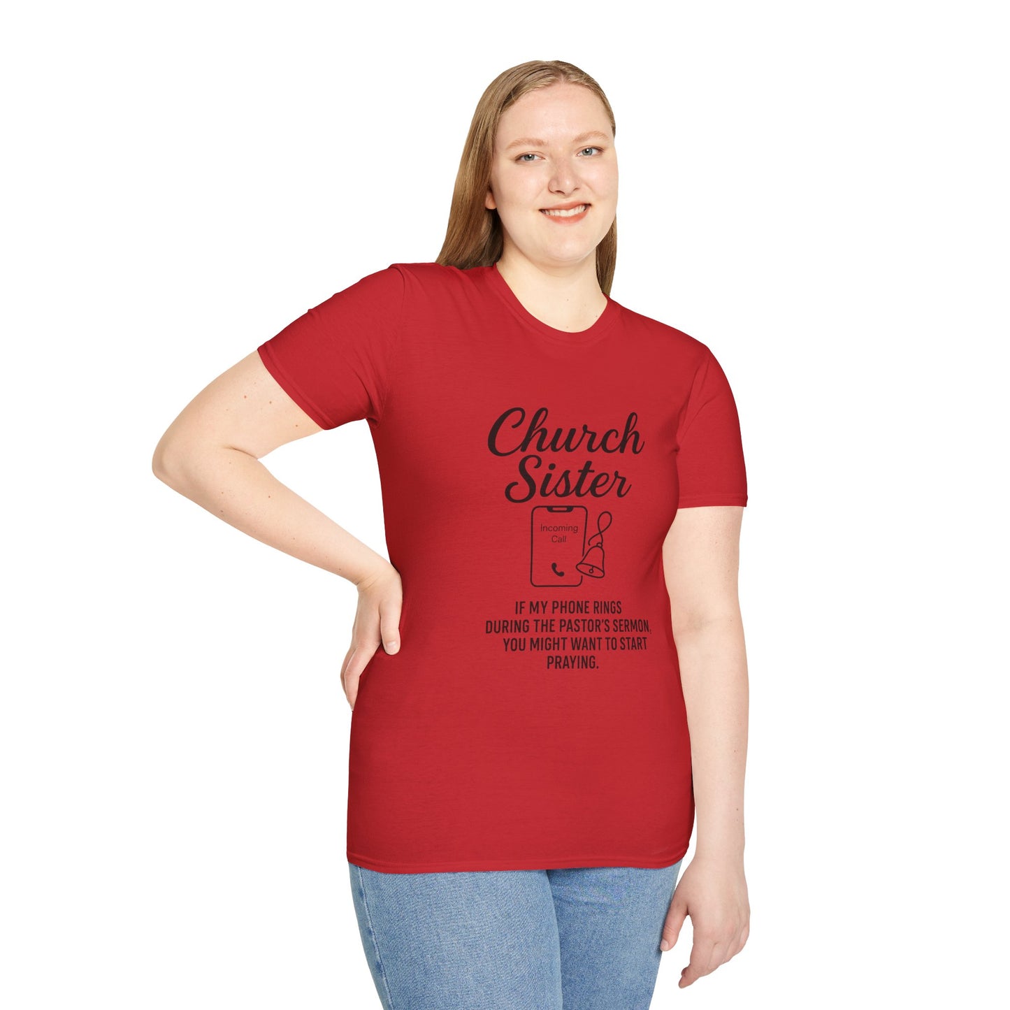 Church Sister T-Shirt | Funny Christian Tee, Church Apparel, Gifts for Churchgoers, Unisex T-Shirt, Religious Humor Shirt