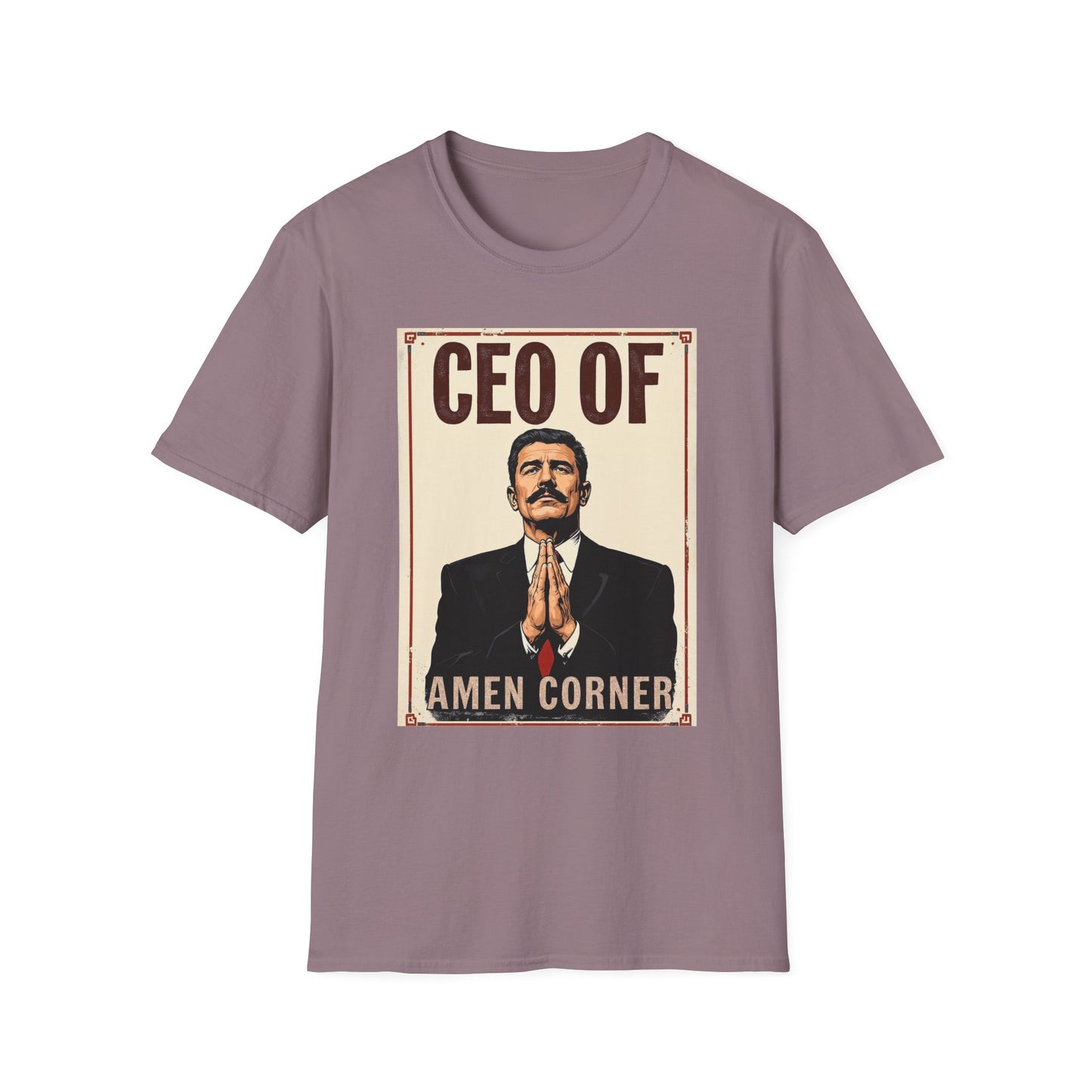 CEO of Amen Corner Unisex T-Shirt, Funny Gift for Men, Graphic Tee, Casual Wear, Unique Humor Shirt