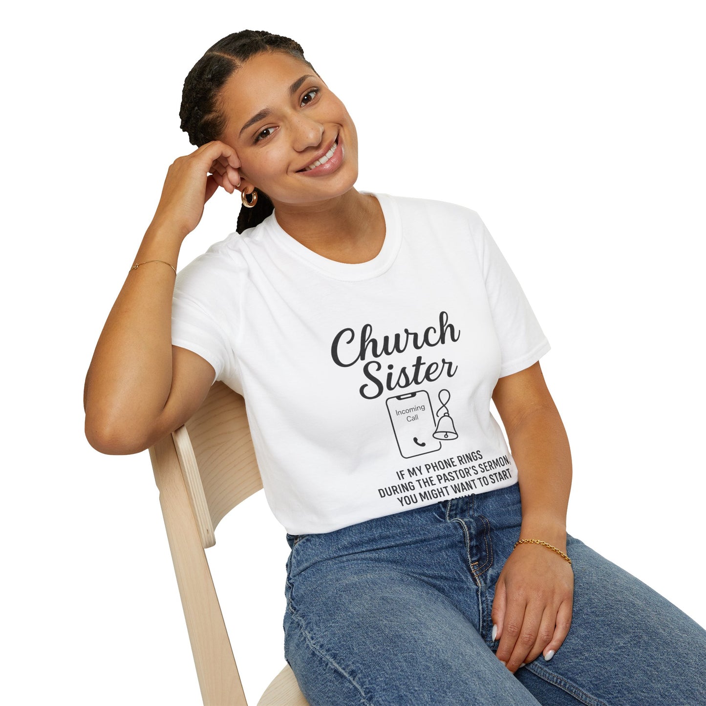Church Sister T-Shirt | Funny Christian Tee, Church Apparel, Gifts for Churchgoers, Unisex T-Shirt, Religious Humor Shirt