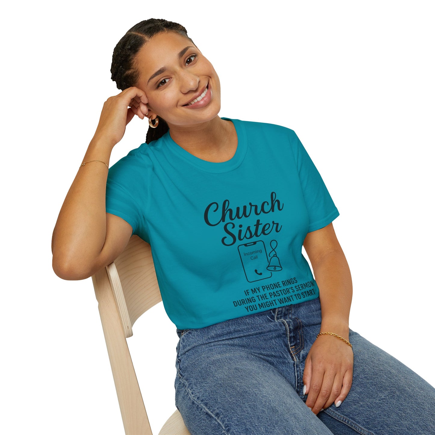 Church Sister T-Shirt | Funny Christian Tee, Church Apparel, Gifts for Churchgoers, Unisex T-Shirt, Religious Humor Shirt