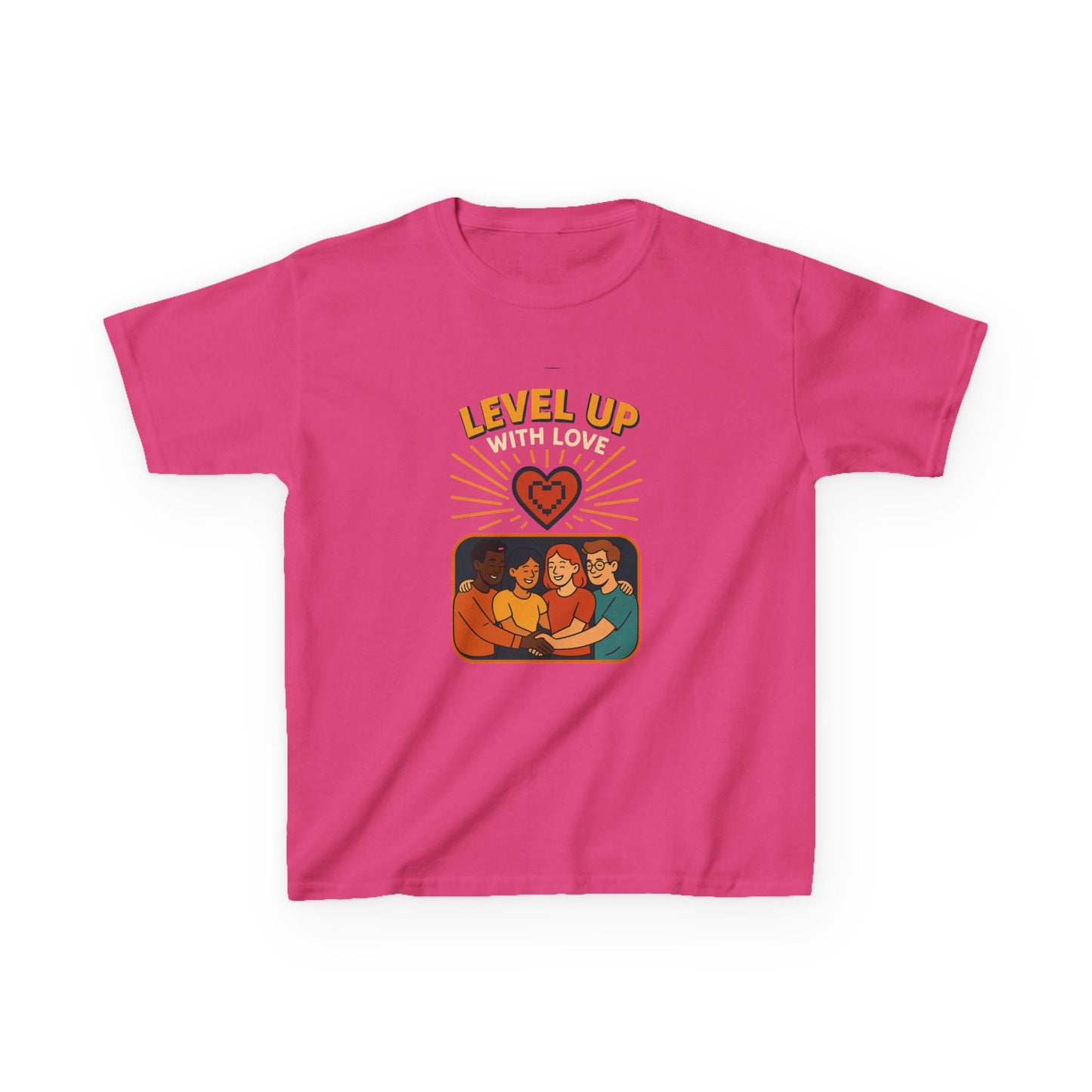 Christian Level Up Kids Tee | Fun Graphic T-Shirt for Play, Gift for Kids, Birthday Party, Family Gatherings, Casual Wear