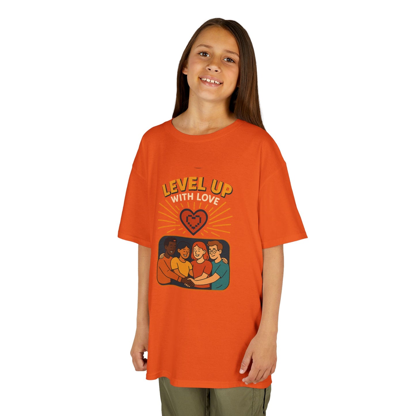 Christian Level Up Kids Tee | Fun Graphic T-Shirt for Play, Gift for Kids, Birthday Party, Family Gatherings, Casual Wear
