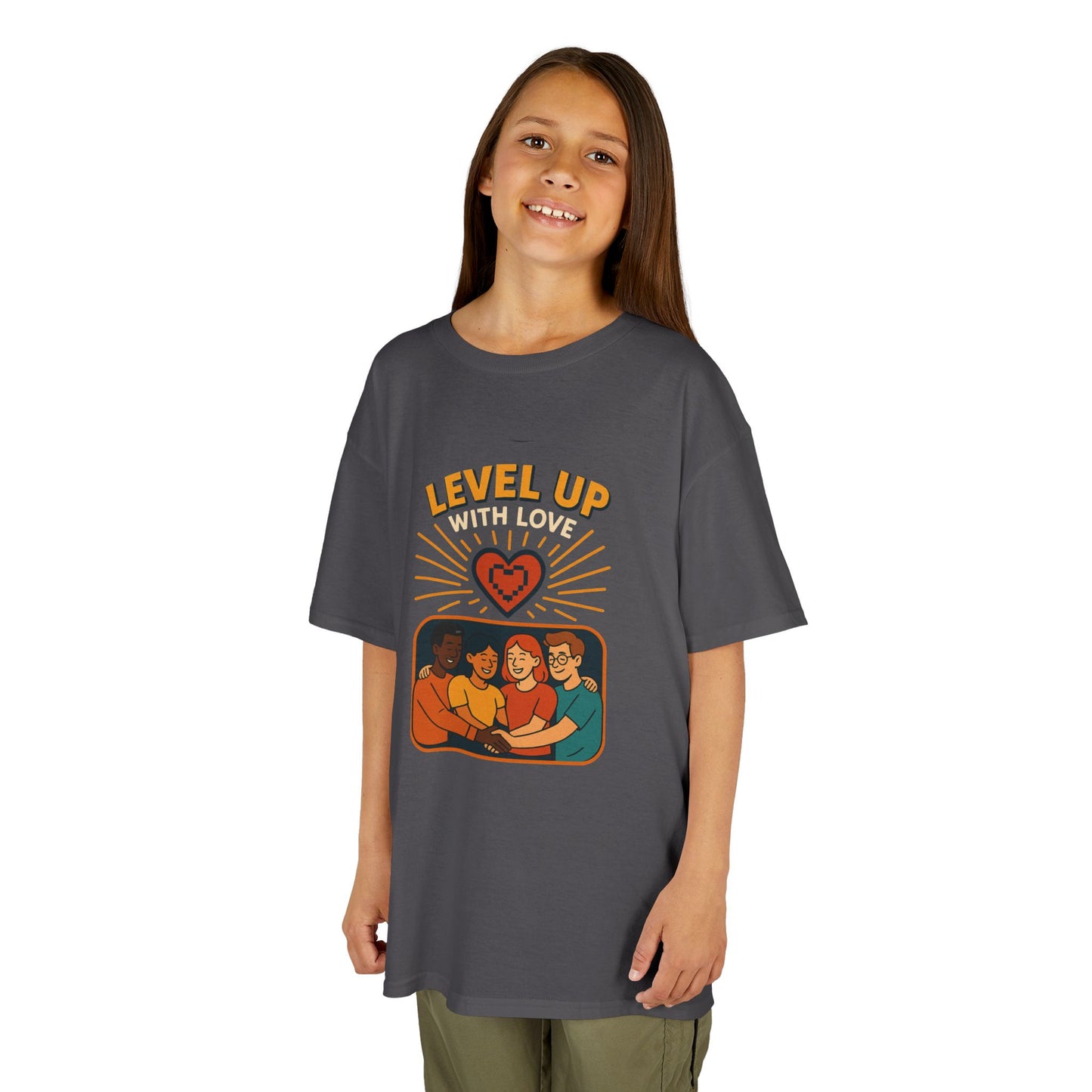 Christian Level Up Kids Tee | Fun Graphic T-Shirt for Play, Gift for Kids, Birthday Party, Family Gatherings, Casual Wear