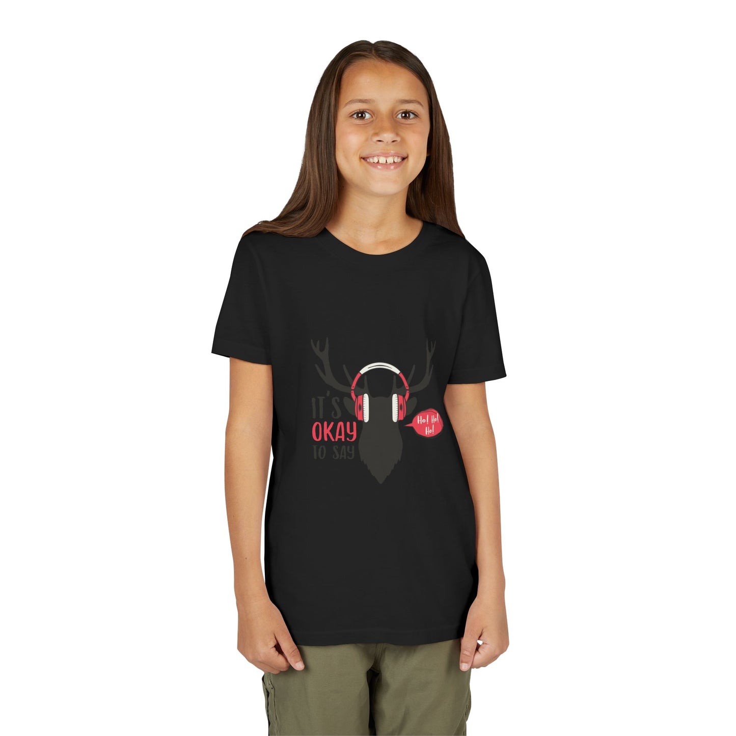 Youth Tee with Antlers Design - Fun and Trendy, Perfect for Outdoor Adventures, Birthdays, Nature Lovers, Gifts, Casual Wear