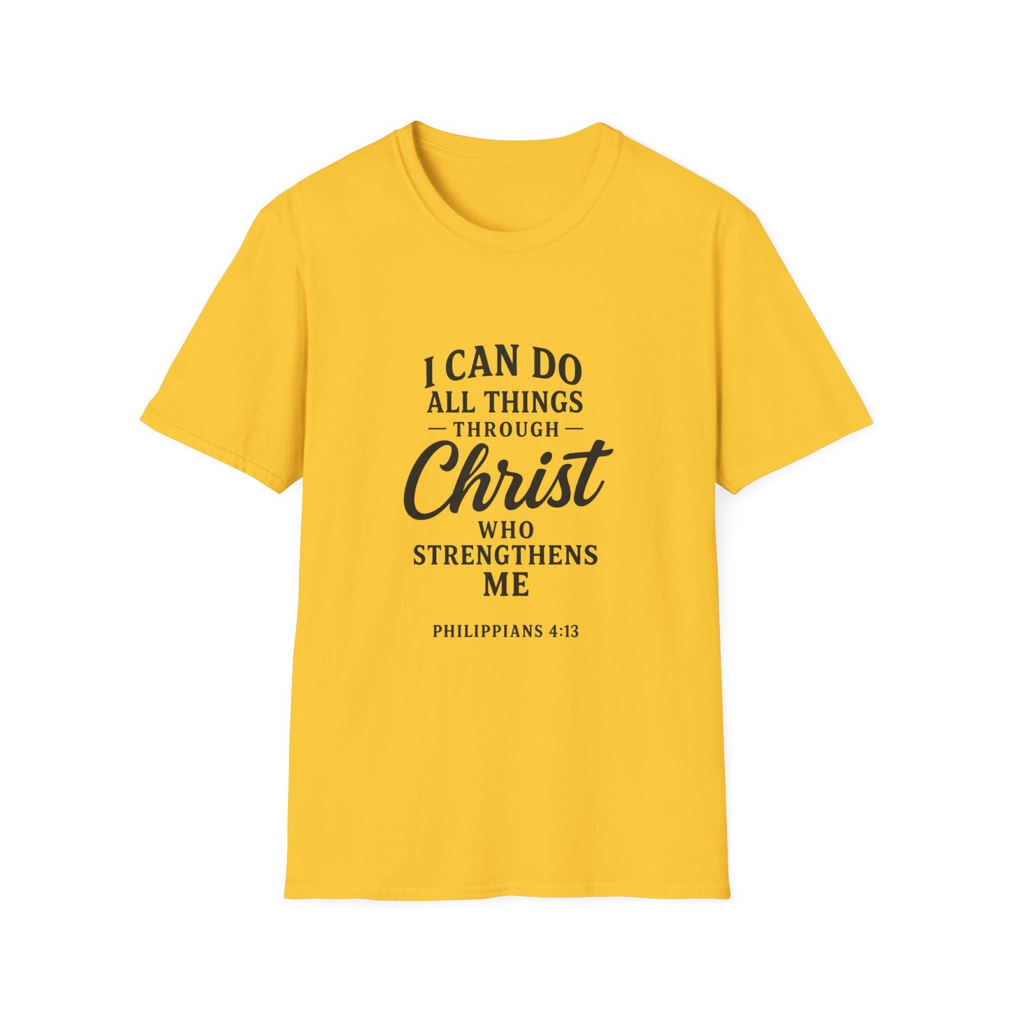 Inspirational Christian T-Shirt, Motivational Tee for Faith, Biblical Quote Apparel, Gift for Believers, Fellowship Event Wear