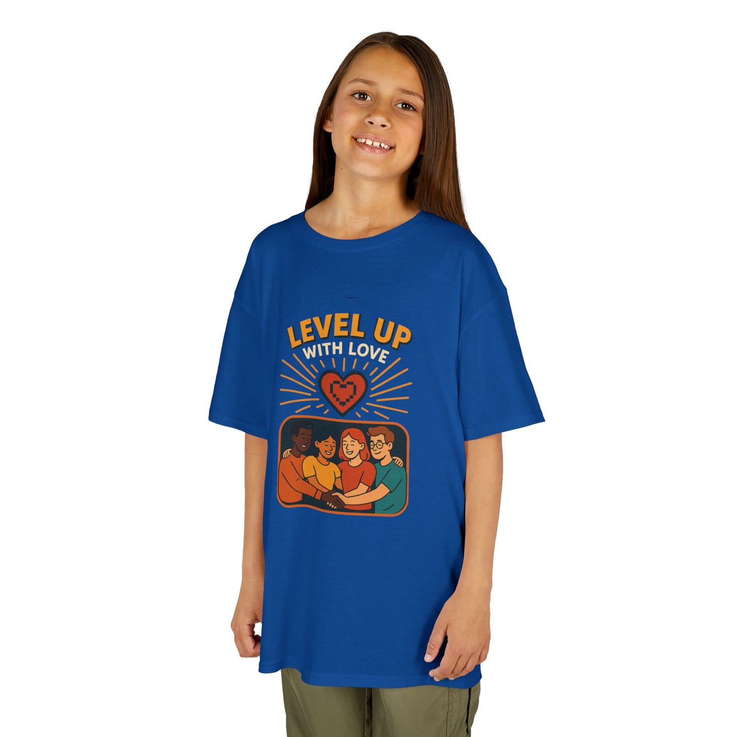 Christian Level Up Kids Tee | Fun Graphic T-Shirt for Play, Gift for Kids, Birthday Party, Family Gatherings, Casual Wear