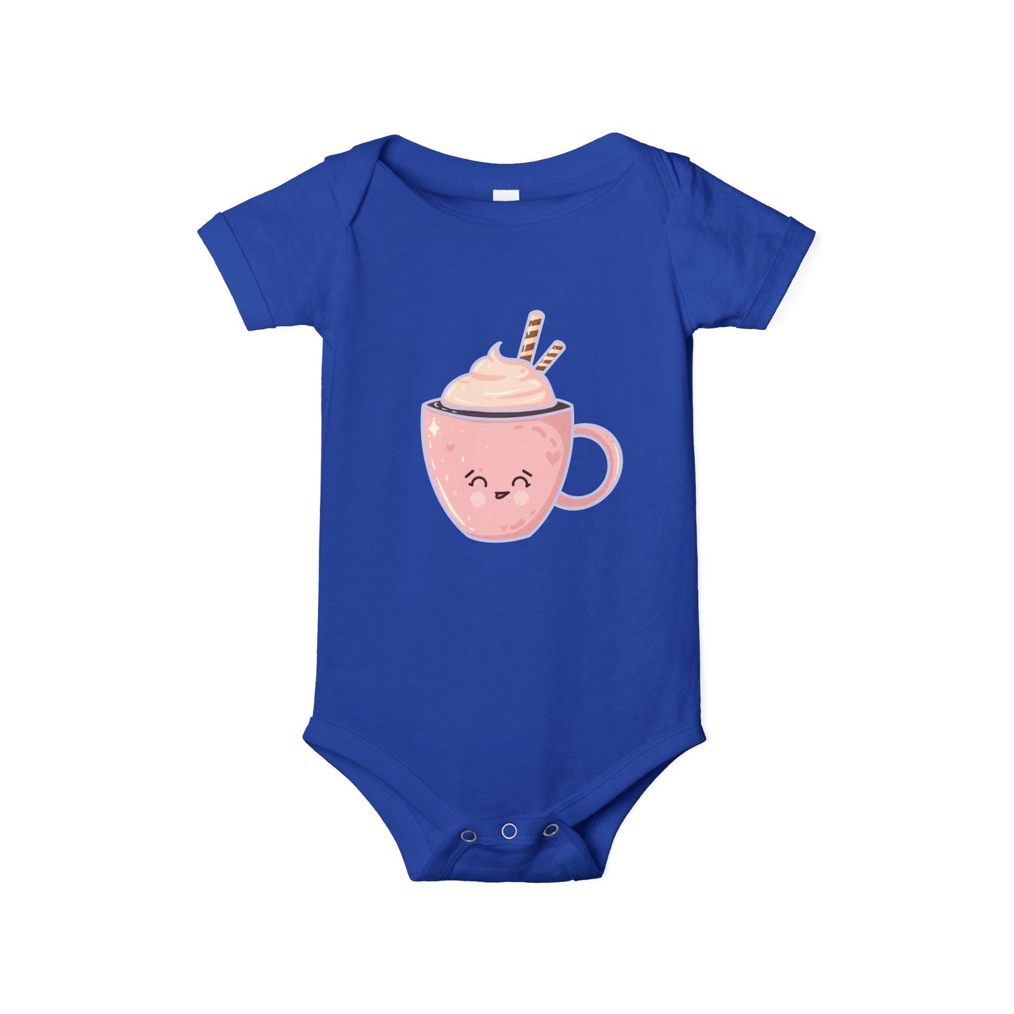 Cute Hot Chocolate Infant Onesie, Baby Shower Gift, Holiday Outfit, Newborn Clothing, Festive Baby Wear, Winter Celebration Attire