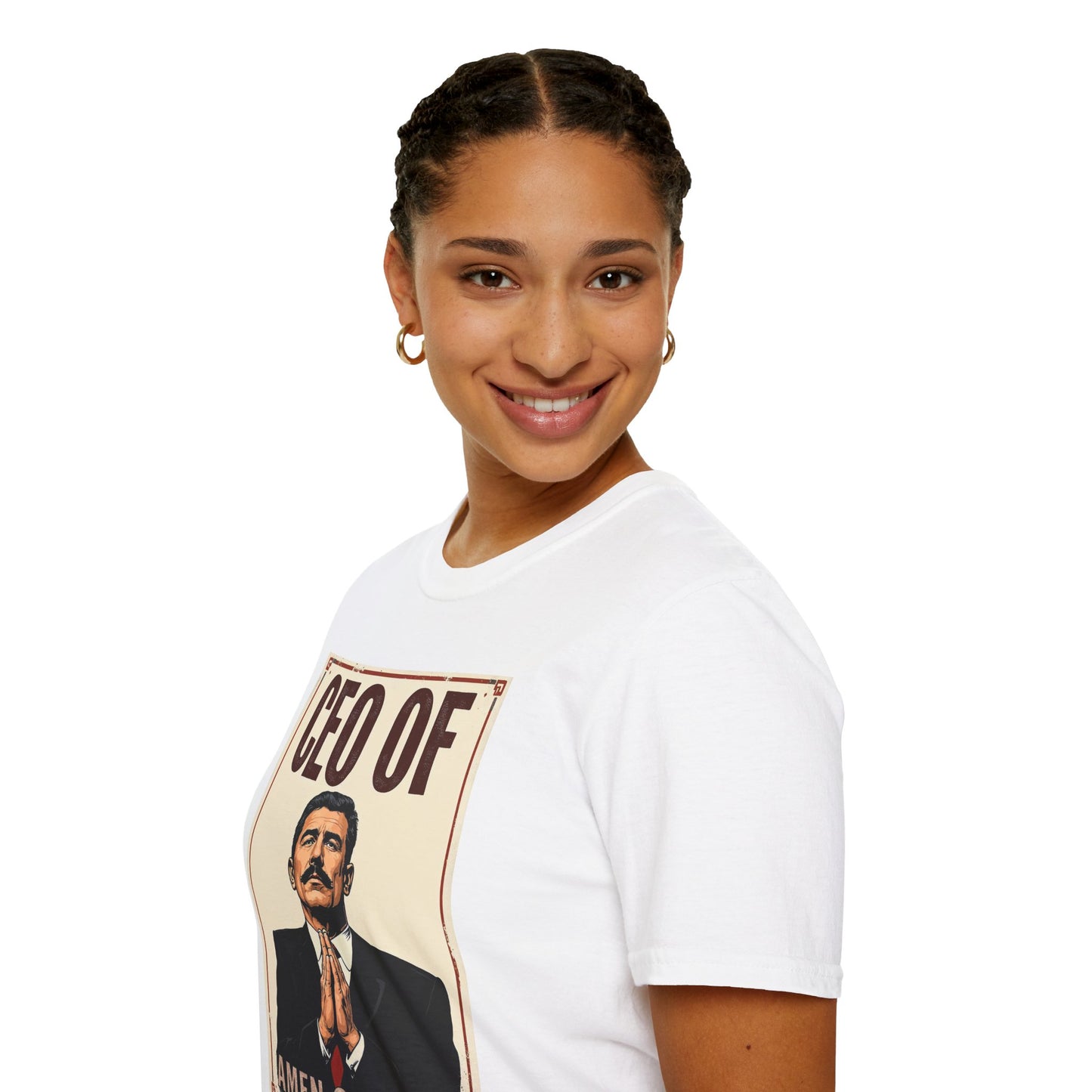 CEO of Amen Corner Unisex T-Shirt, Funny Gift for Men, Graphic Tee, Casual Wear, Unique Humor Shirt