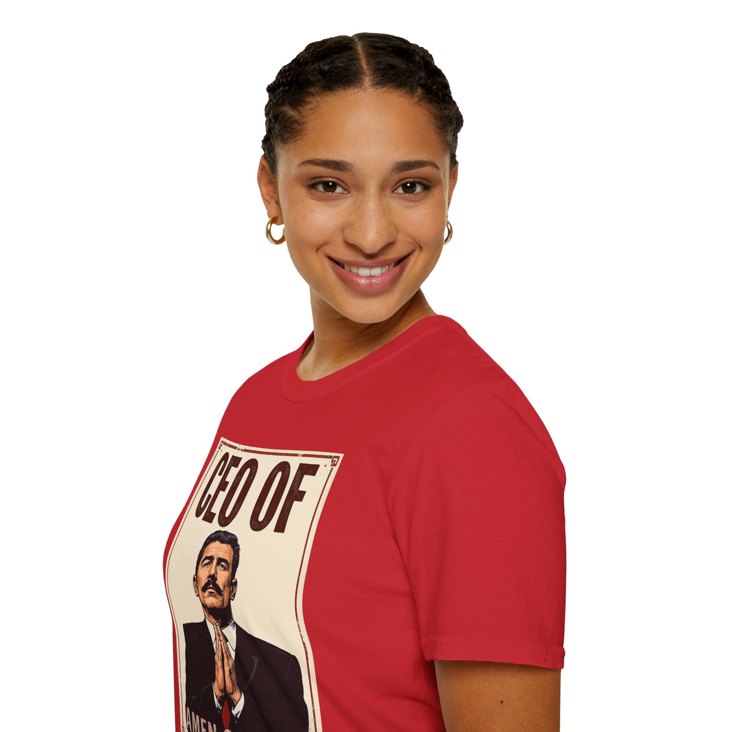 CEO of Amen Corner Unisex T-Shirt, Funny Gift for Men, Graphic Tee, Casual Wear, Unique Humor Shirt