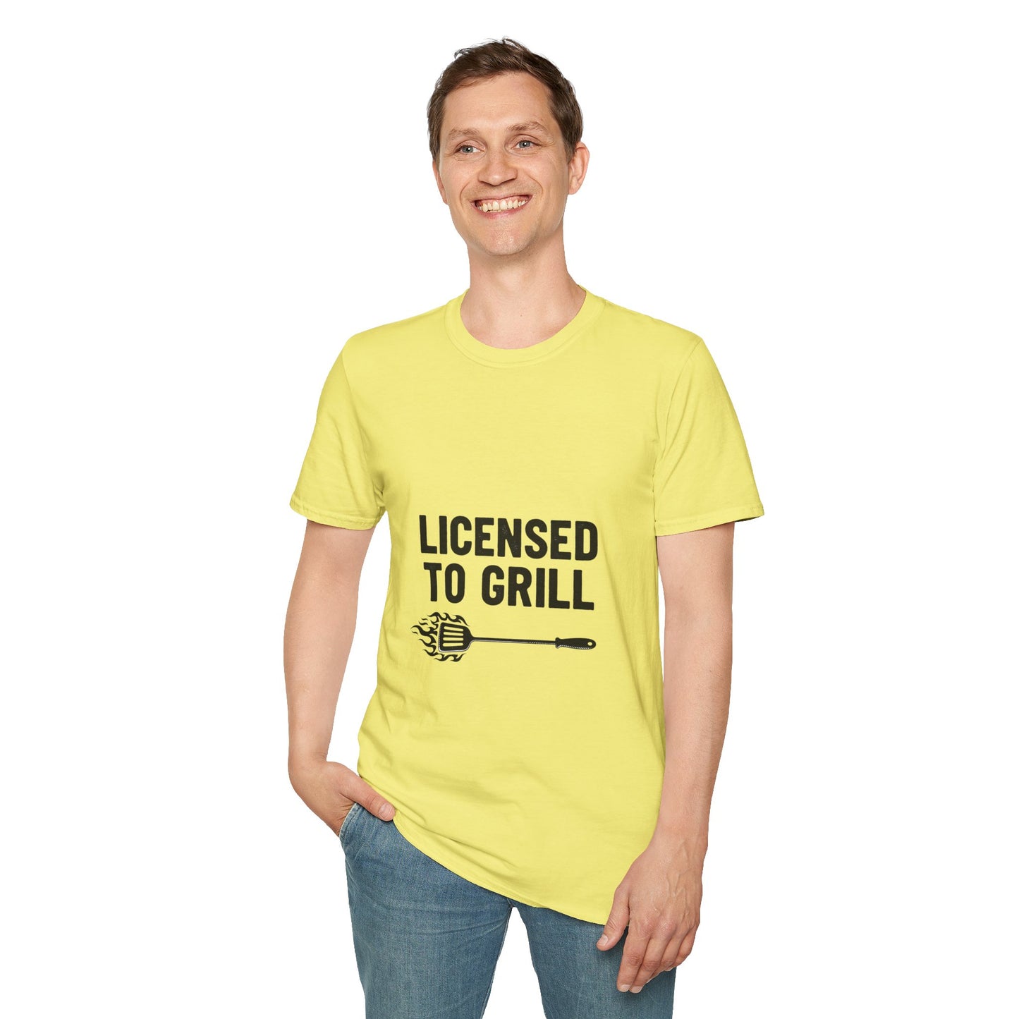 License to Grill - Unisex Softstyle T-Shirt