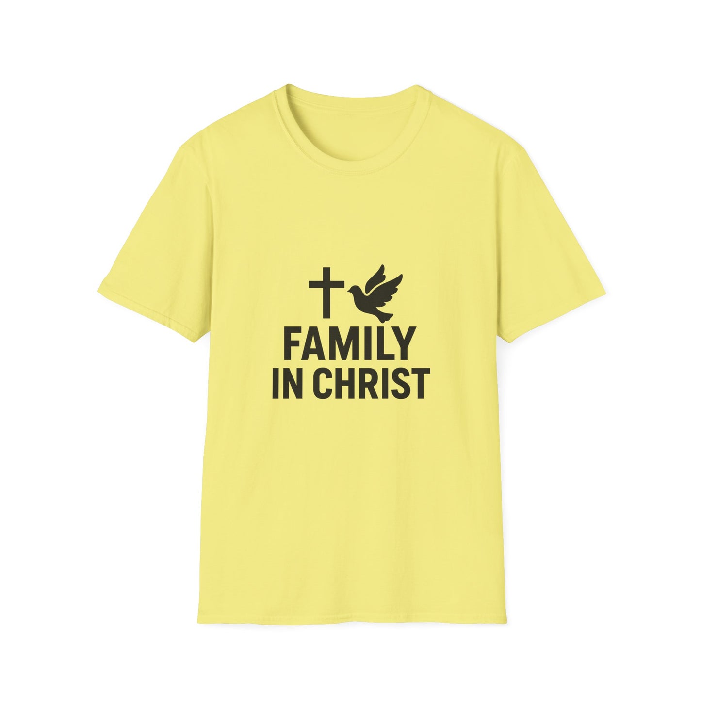 Faith-Inspired Family T-Shirt, Christian Gift, Unisex Tee for Family Events, Church Outfits, Religious Apparel