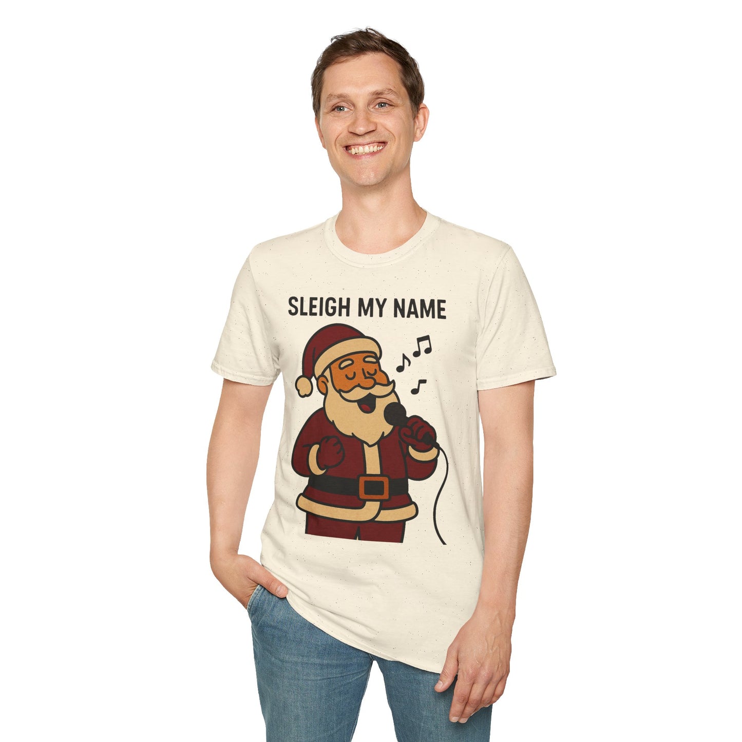 Santa Sleigh My Name Unisex T-Shirt
