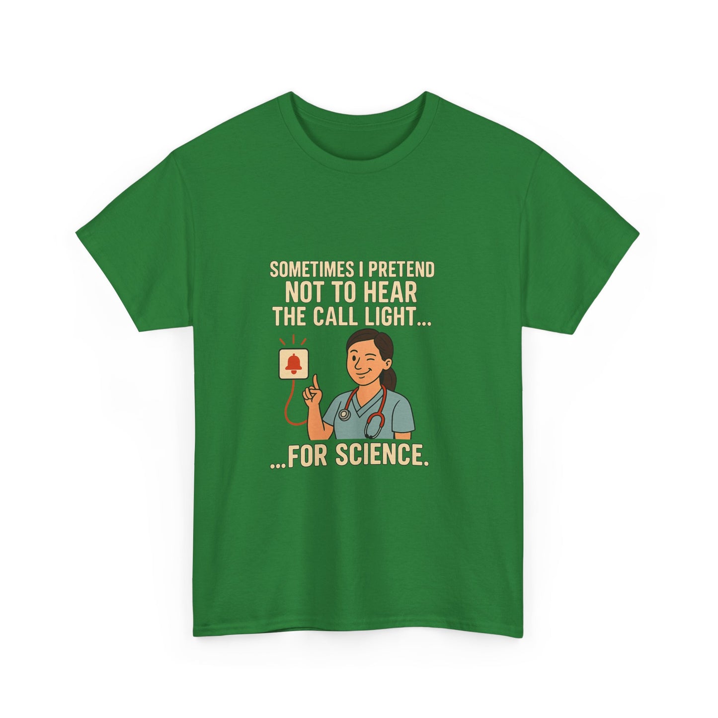 Funny Science Nurse Tee, Unisex Heavy Cotton Tee for Healthcare Workers, Gift for Nurses, Medical Humor Shirt, Nurses Week Apparel